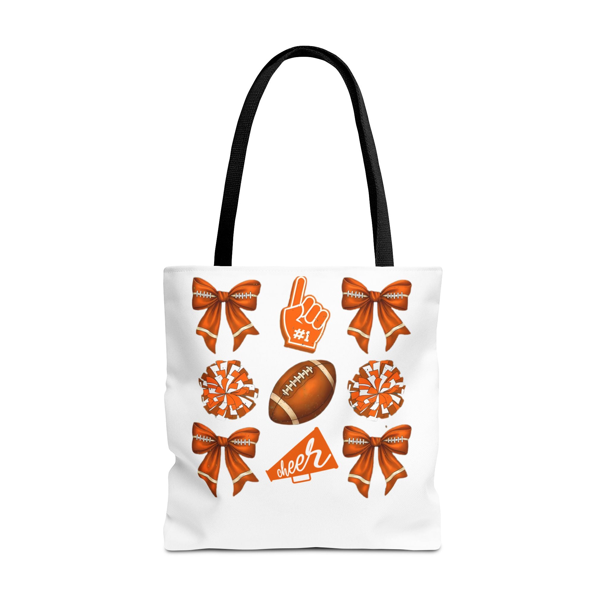 Orange Themed Game Day Tote Bag - College Commitment & Graduation Gift - School Pride Design