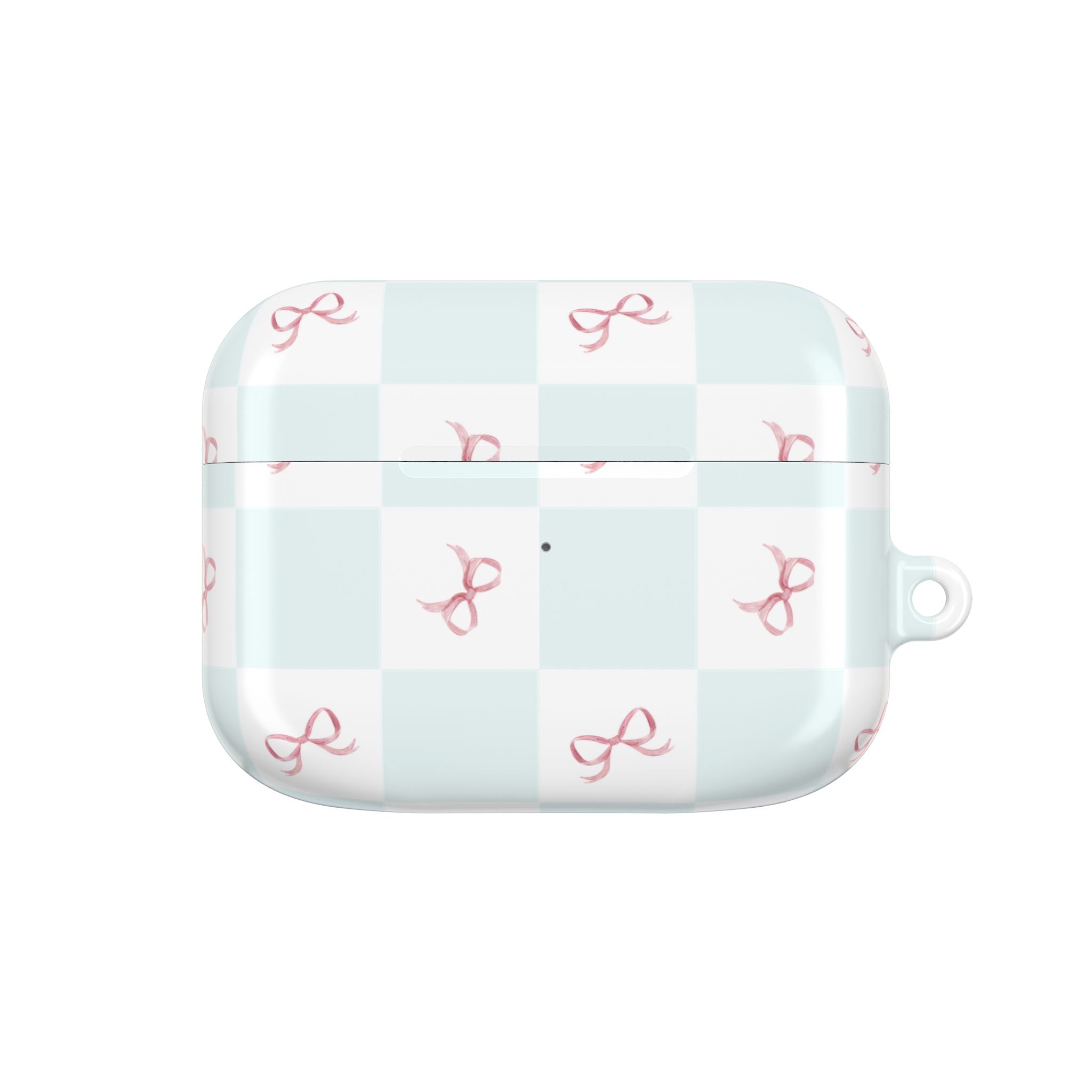 Customizable: Chic AirPod Case with Pink Ribbon Design, Trendy AirPod Case