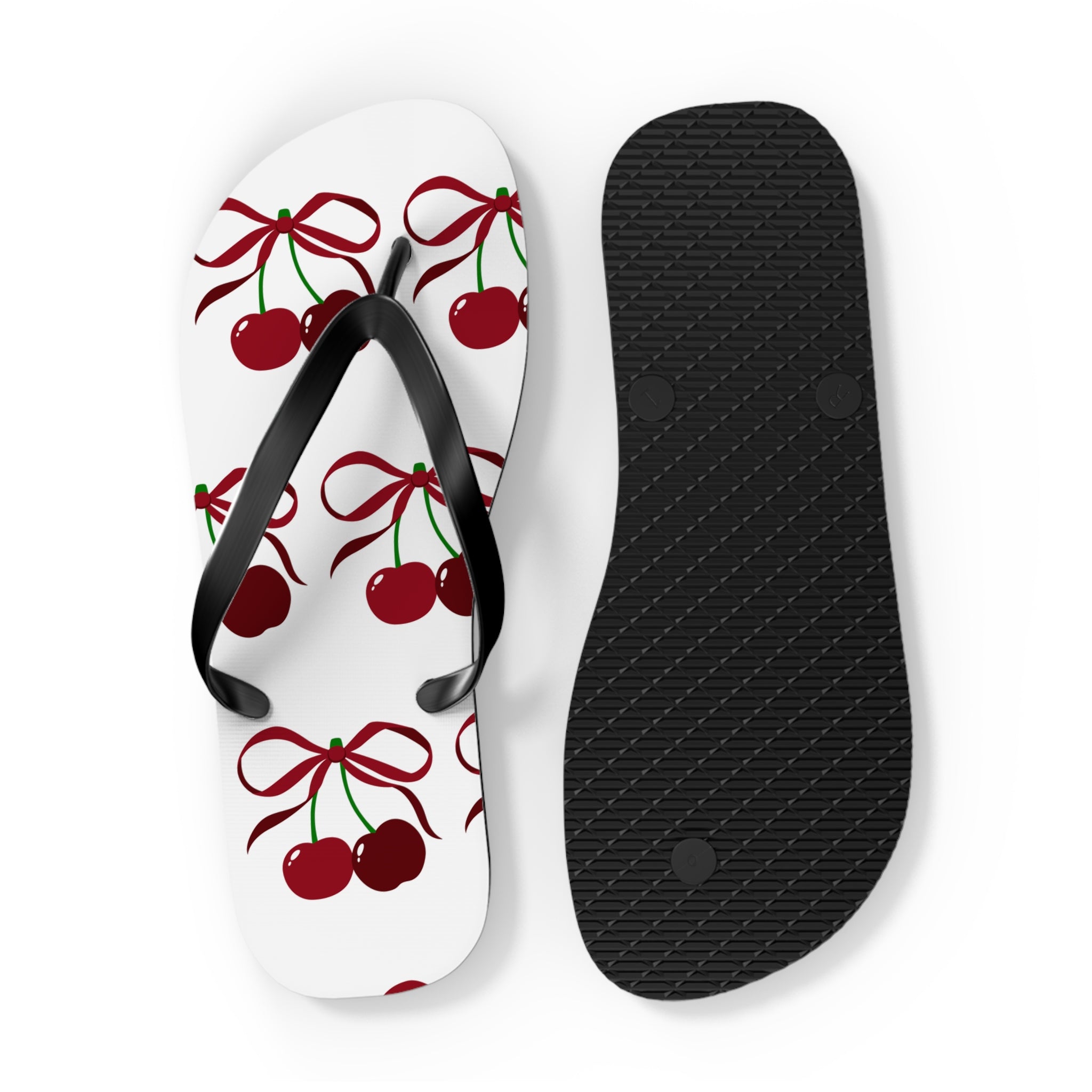 Customizable: Cherry Blossom Flip Flops, Tropical Beach Sandals, Summer Footwear, Perfect for Vacation, Gift for Her, Cute Pool Slides