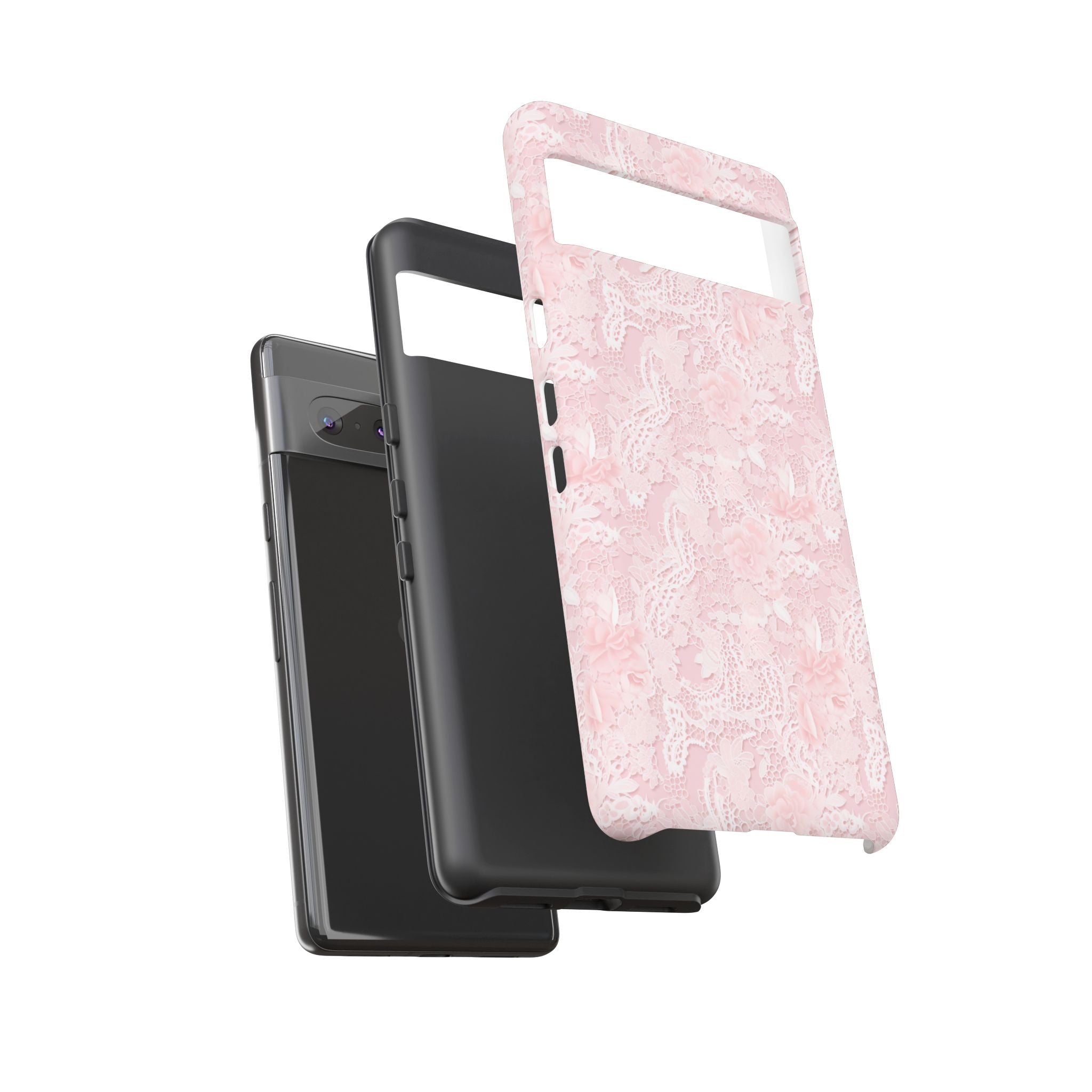Customizable: Pink Floral Phone Case, Stylish Tough Cases, Unique Gift for Her, Cute Phone Accessories, Floral Tech Cover