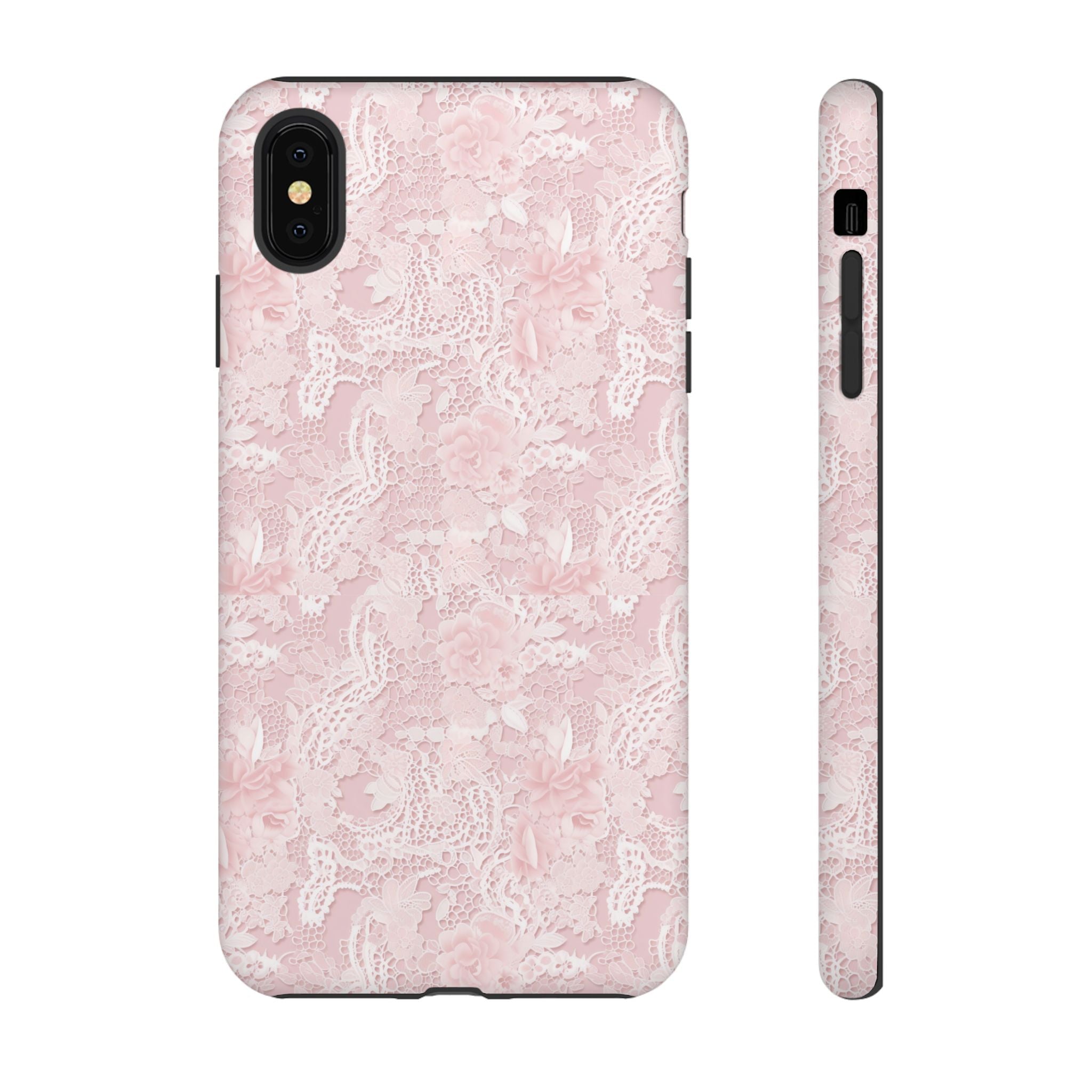 Customizable: Pink Floral Phone Case, Stylish Tough Cases, Unique Gift for Her, Cute Phone Accessories, Floral Tech Cover