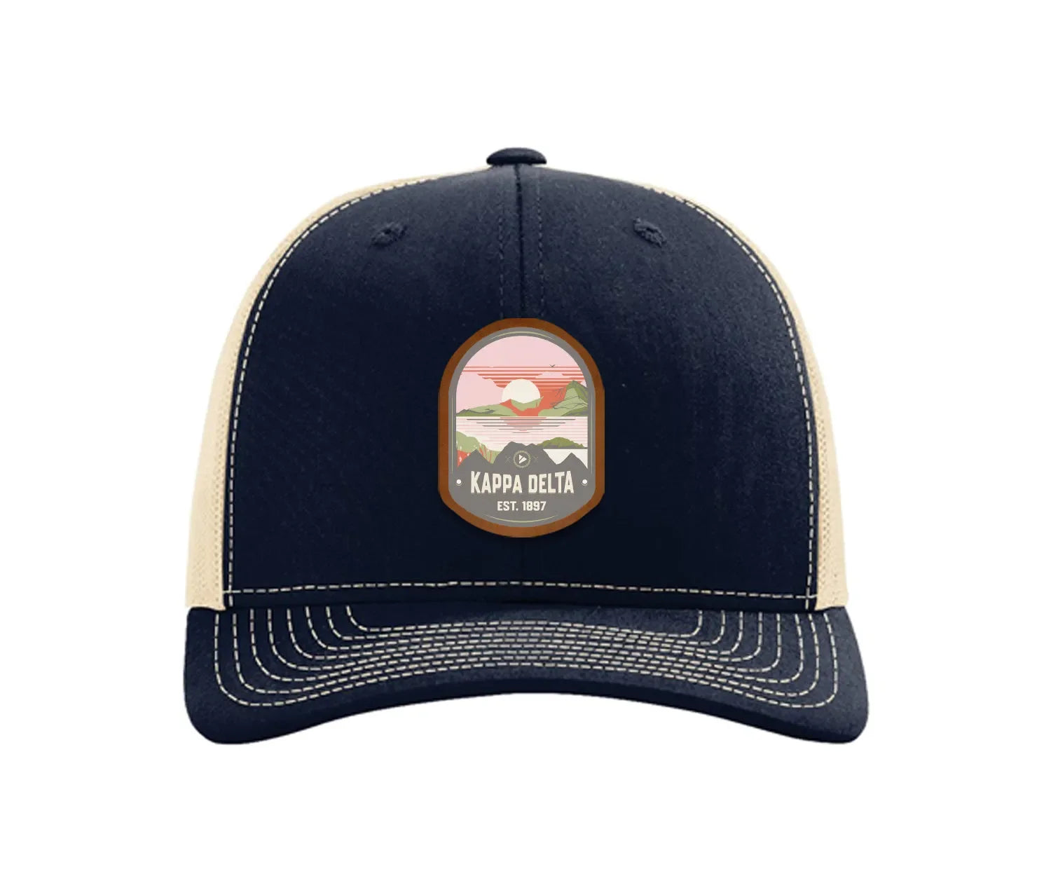 Kappa Delta Richardson 112 UV Print Leatherette Patch Trucker Hat - Ventura