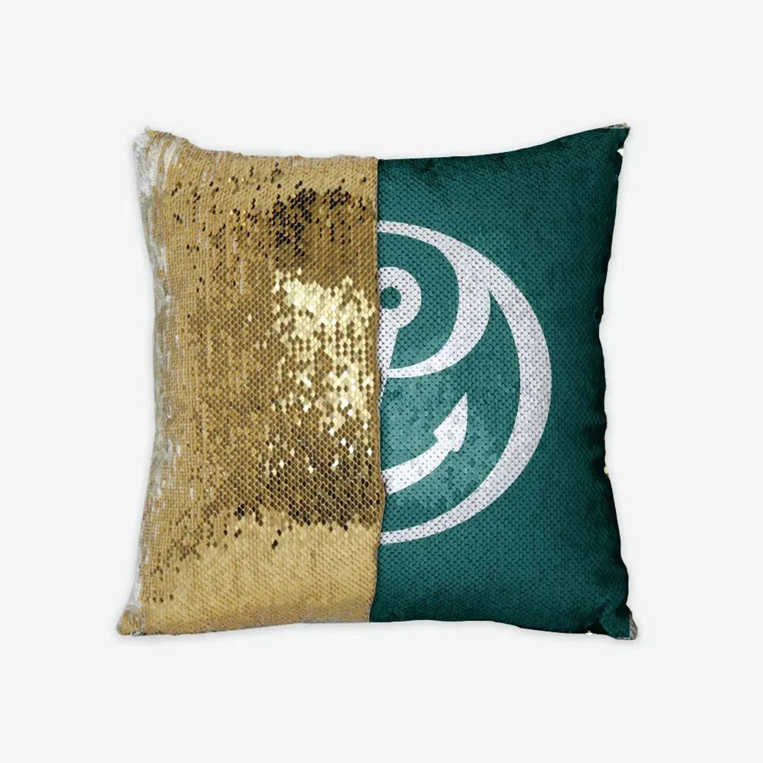 Alpha Sigma Tau Sequin Pillow Cover - Anchor