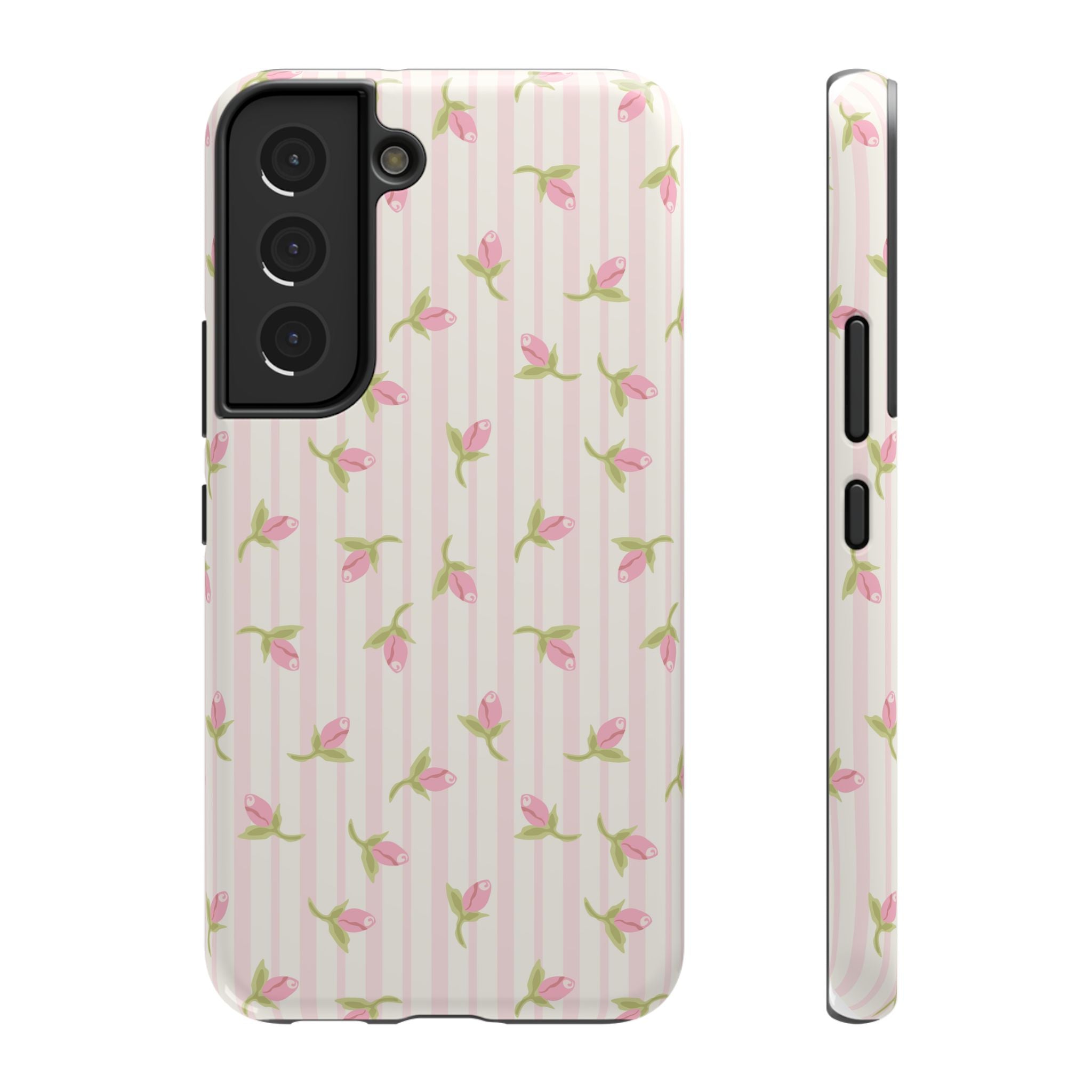 Customizable: Floral Impact-Resistant Phone Case