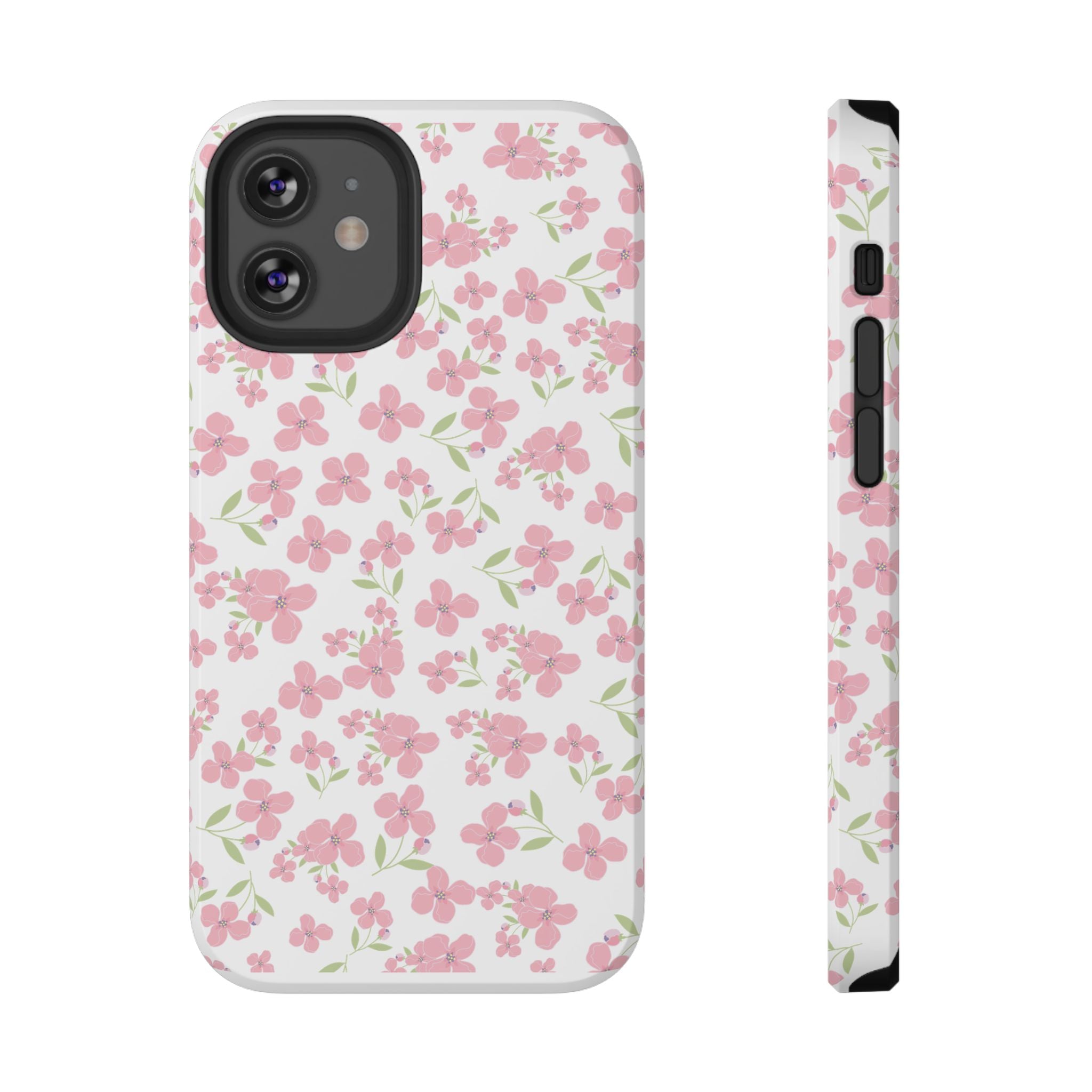 Customizable: Floral Impact-Resistant Phone Case