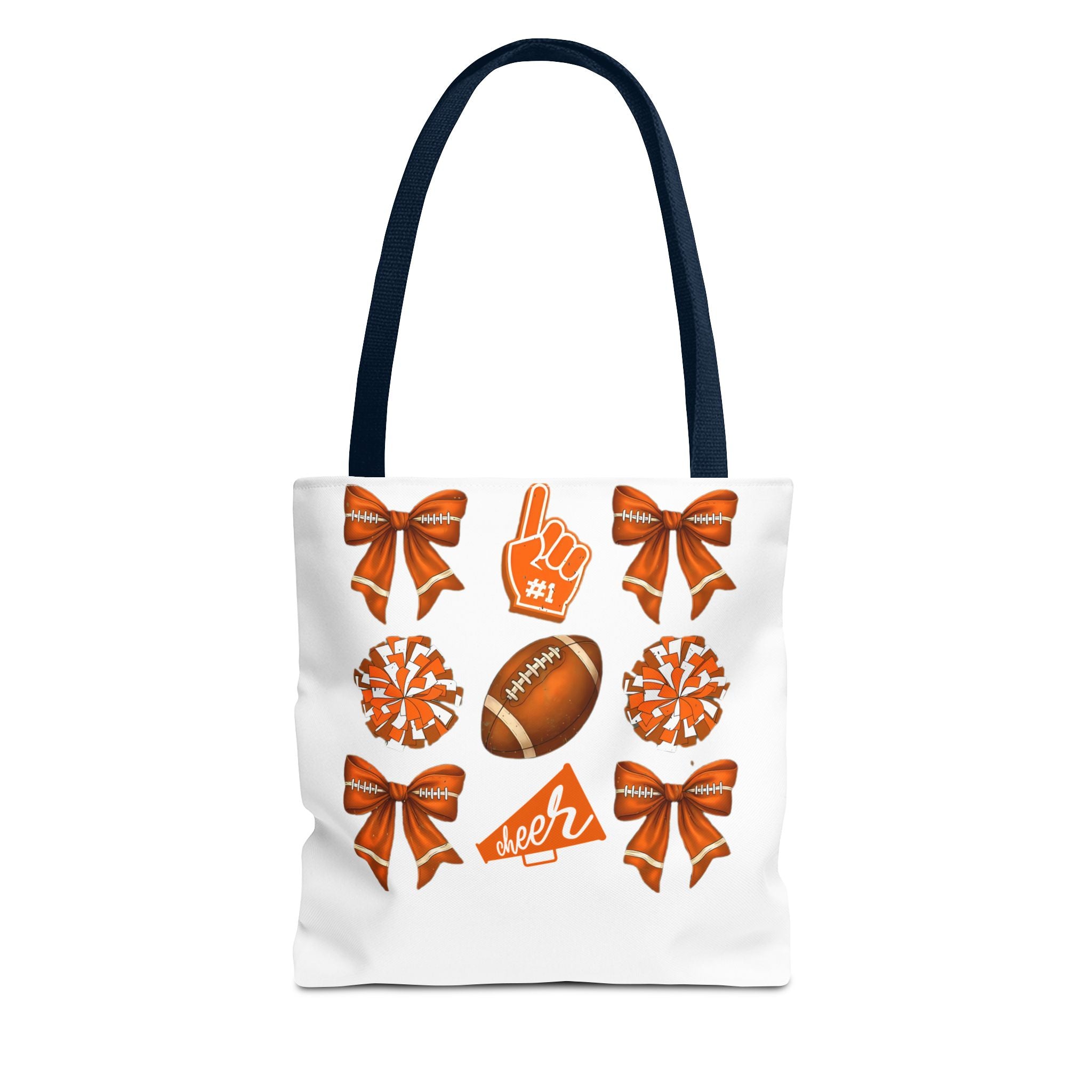 Orange Themed Game Day Tote Bag - College Commitment & Graduation Gift - School Pride Design