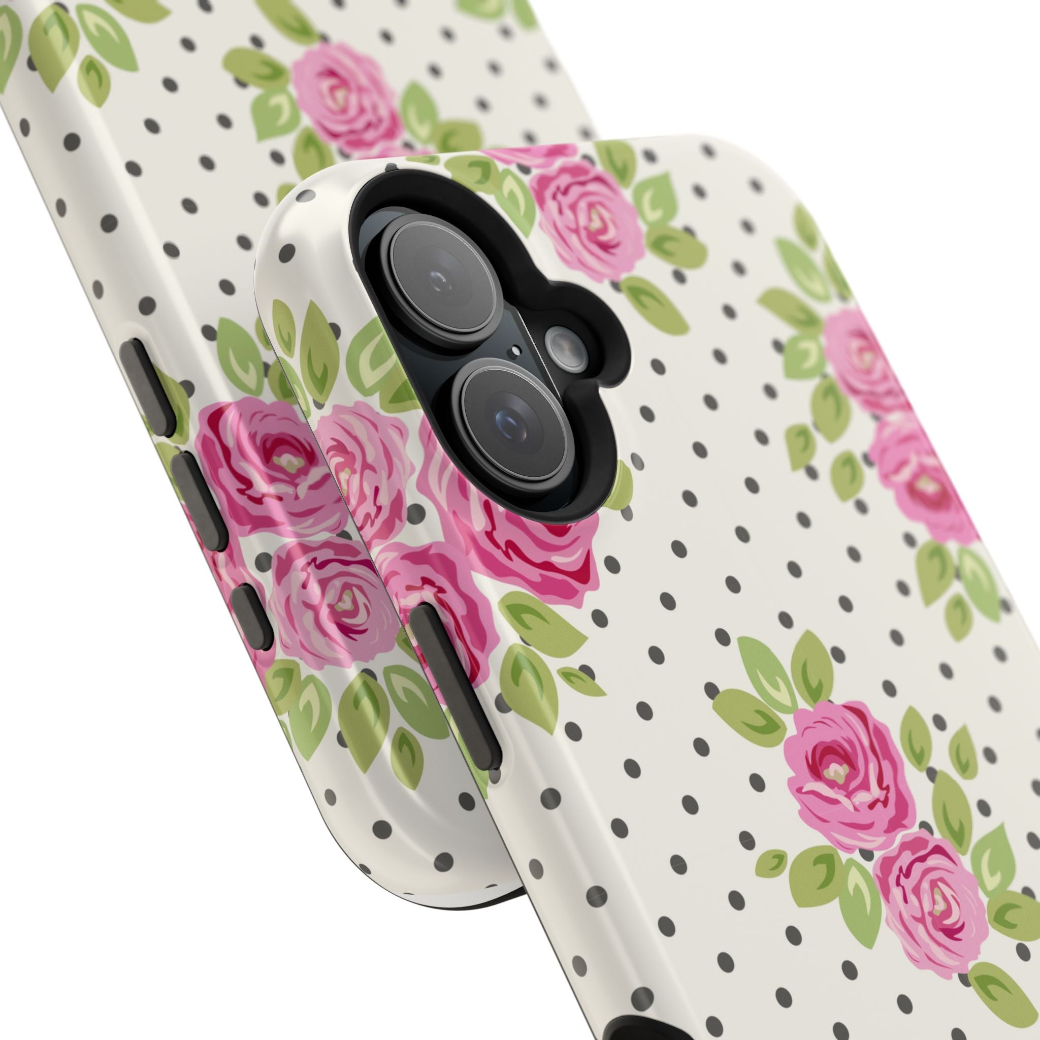 Customizable: Floral Polka Dot Phone Case
