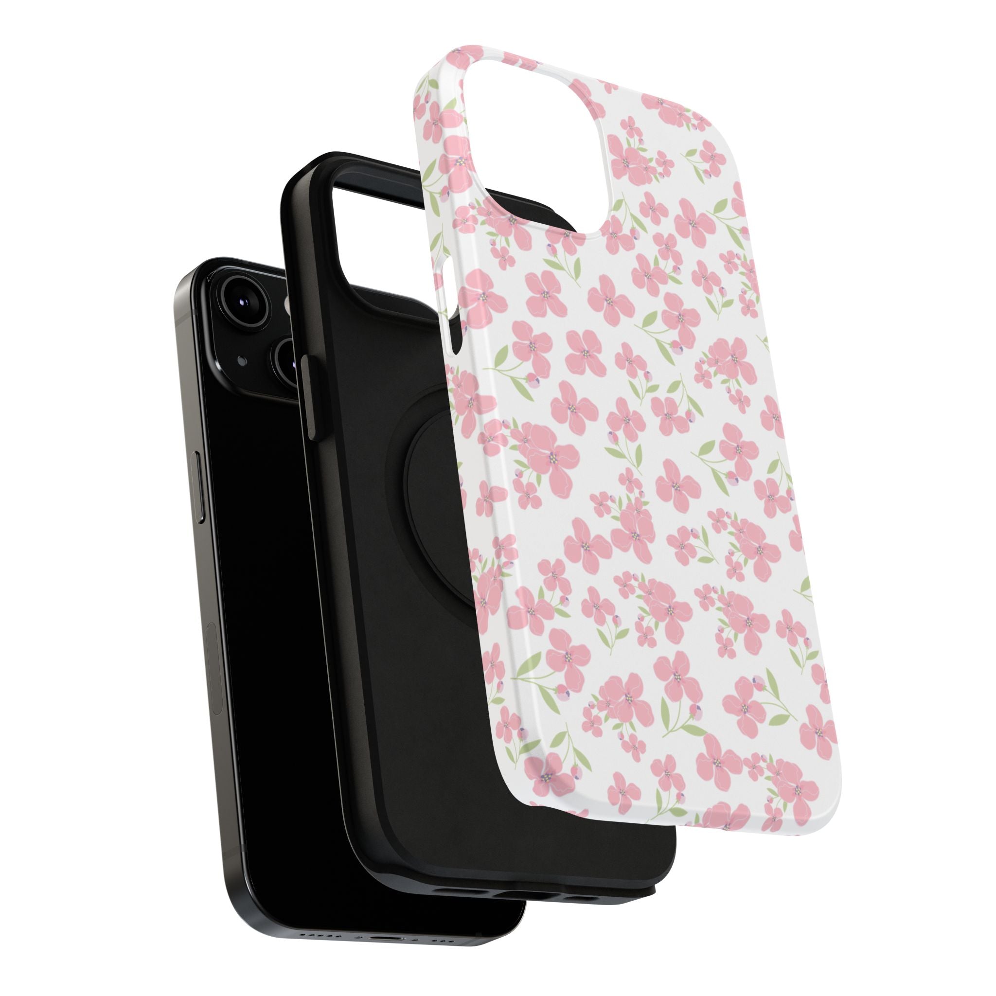 Customizable: Floral Impact-Resistant Phone Case