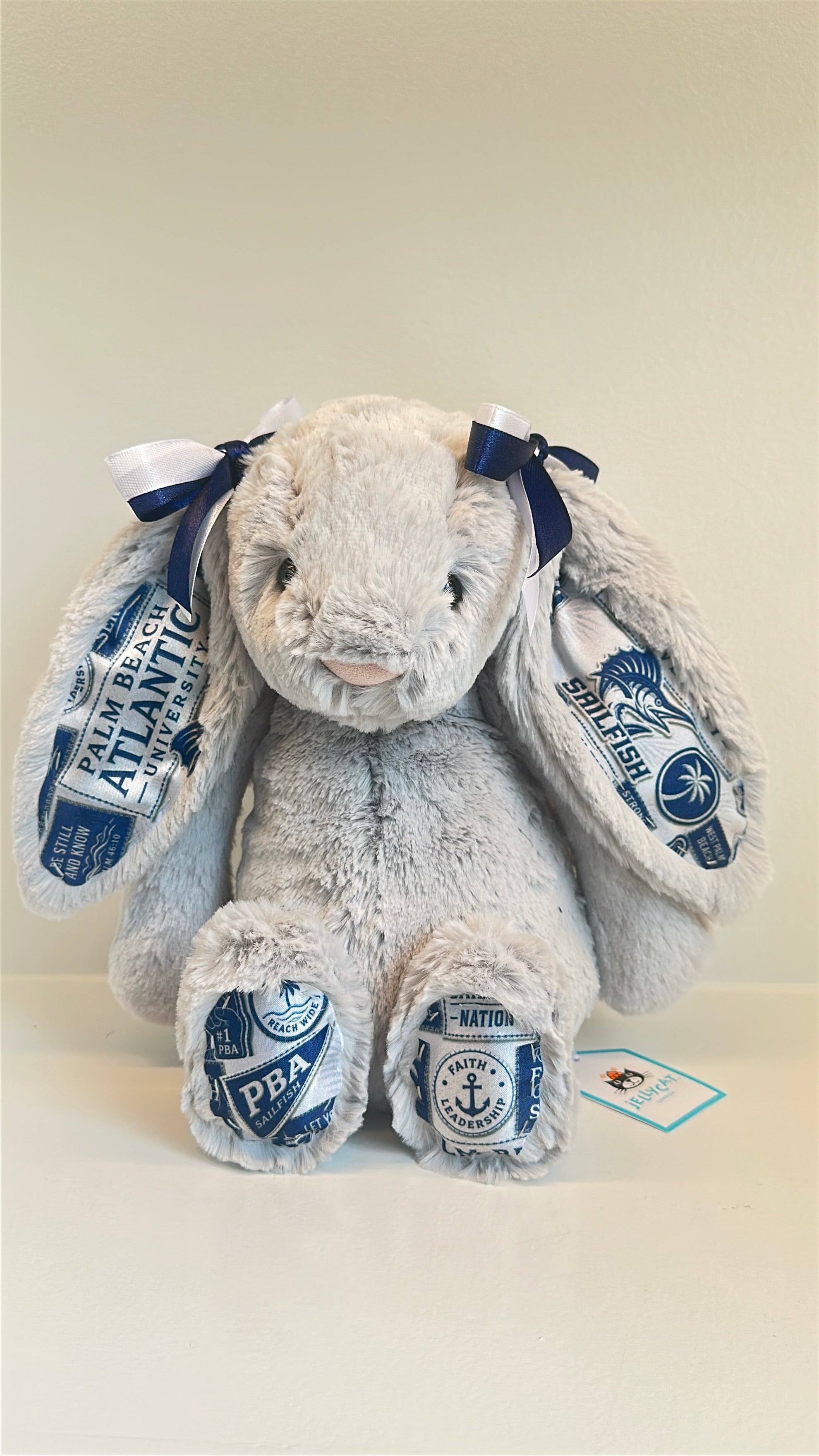 Palm Beach Atlantic University Fully Custom Jellycat Bunny