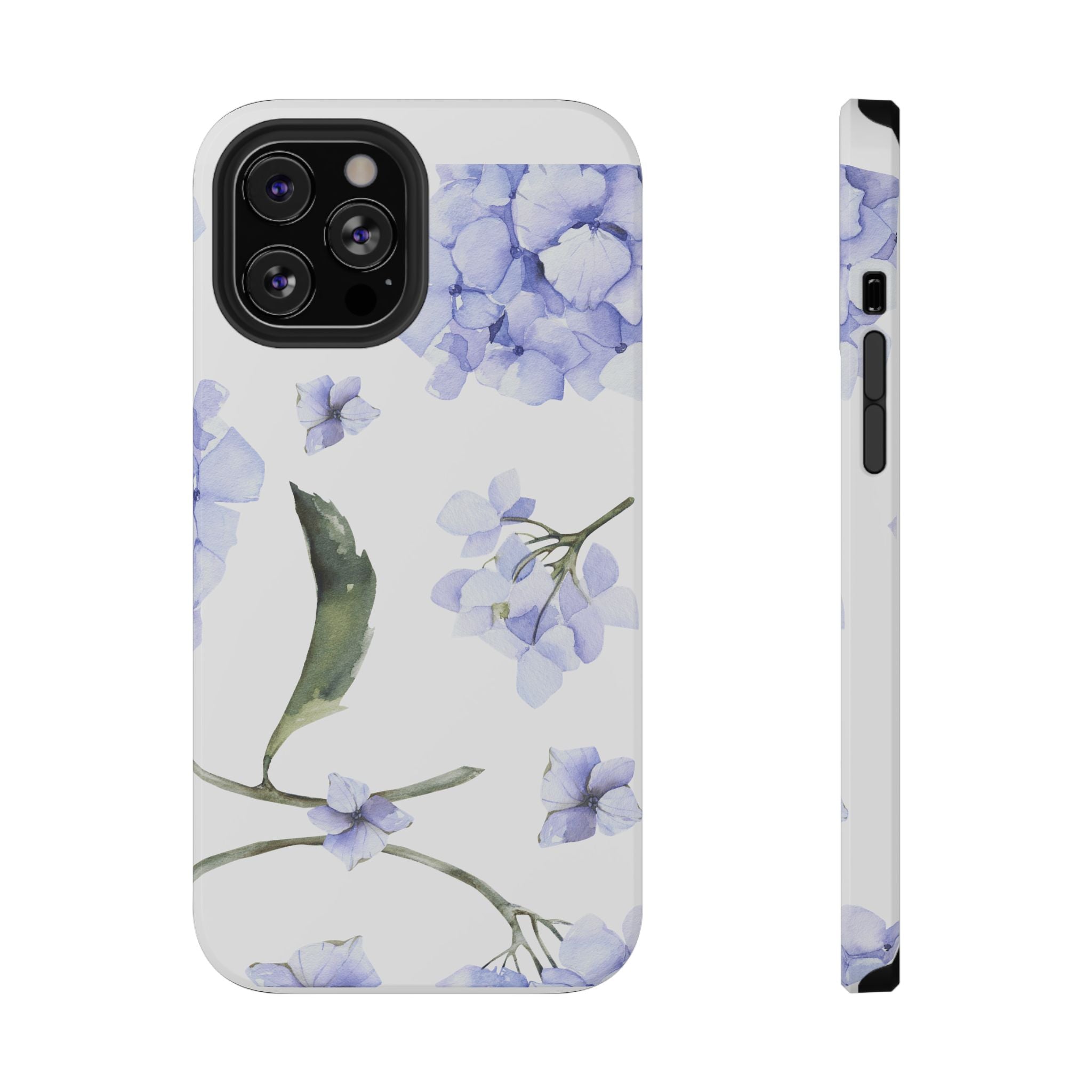 Customizable: Floral Purple Hydrangea Impact-Resistant Phone Case