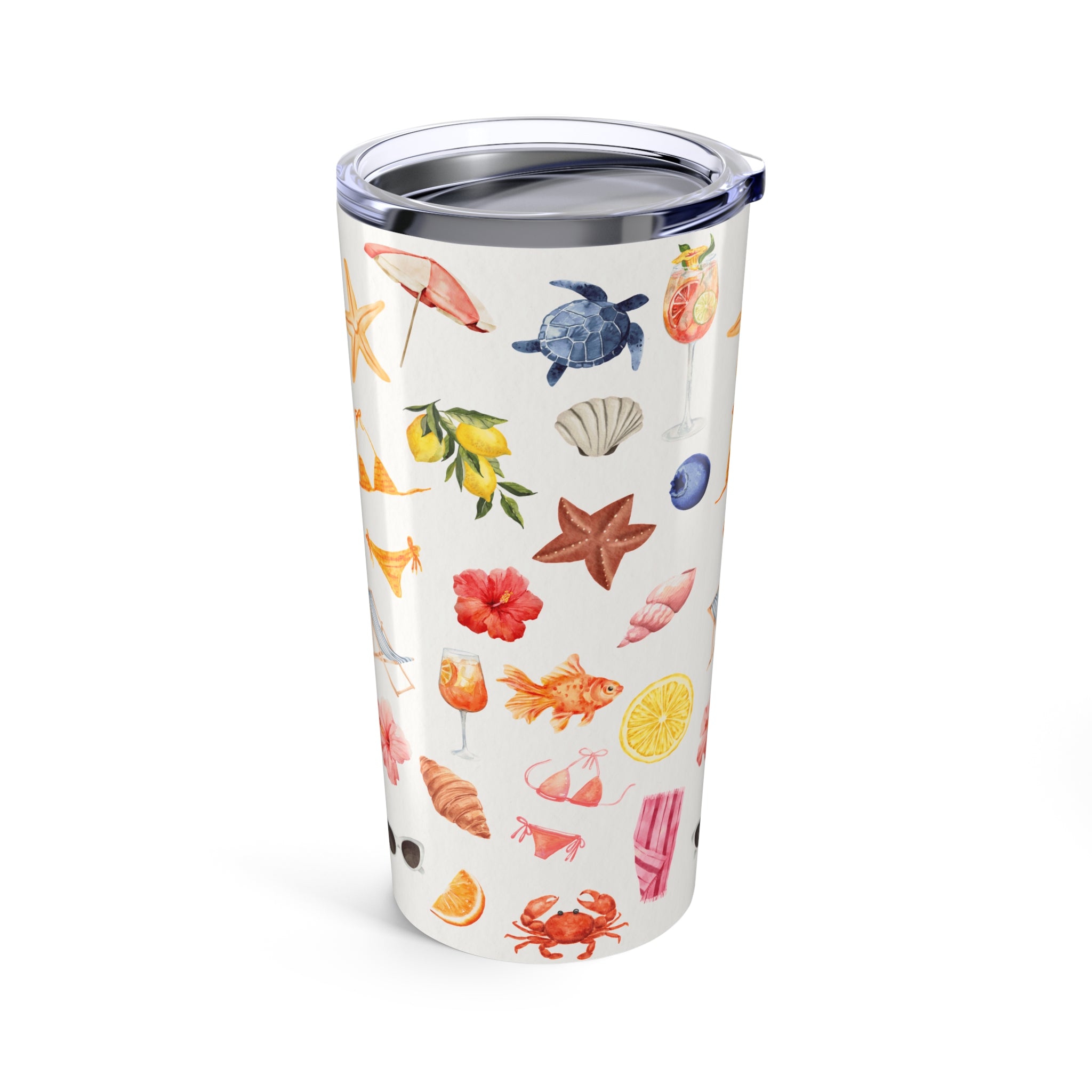 Customizable: Tropical Tumbler 20oz | Summer Drinkware, Beach Vibes, Travel Mug, Floral Insulated Cup, Gift for Her