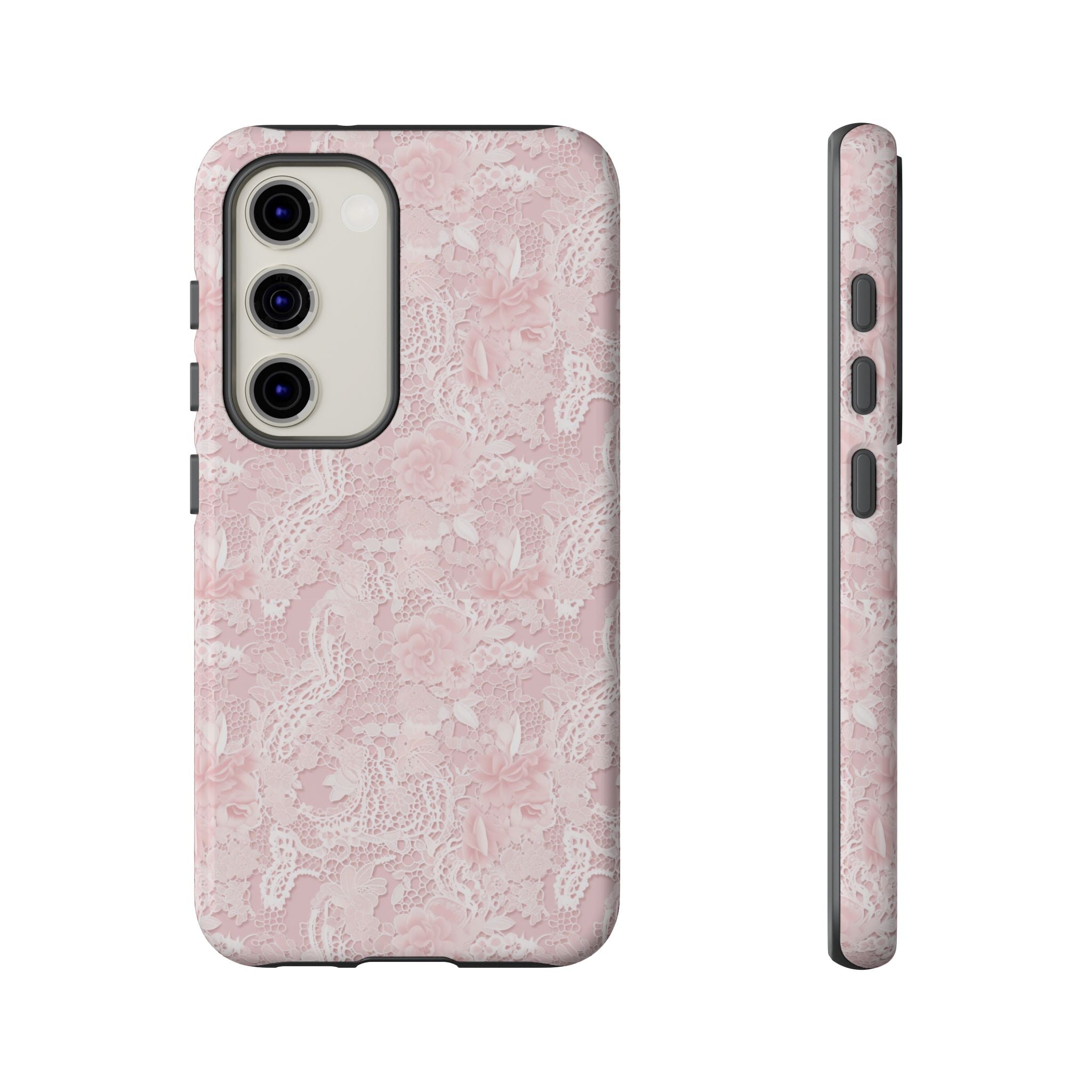 Customizable: Pink Floral Phone Case, Stylish Tough Cases, Unique Gift for Her, Cute Phone Accessories, Floral Tech Cover