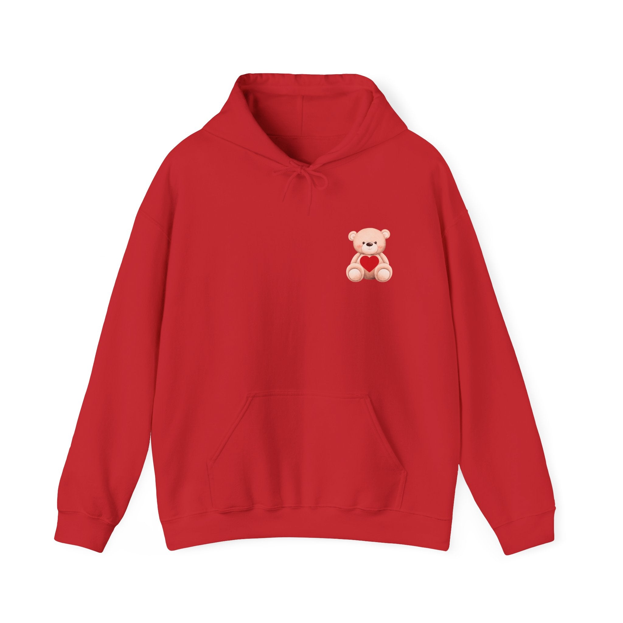 Customizable: Bear Heart Hoodie - Personalizable School Spirit Apparel