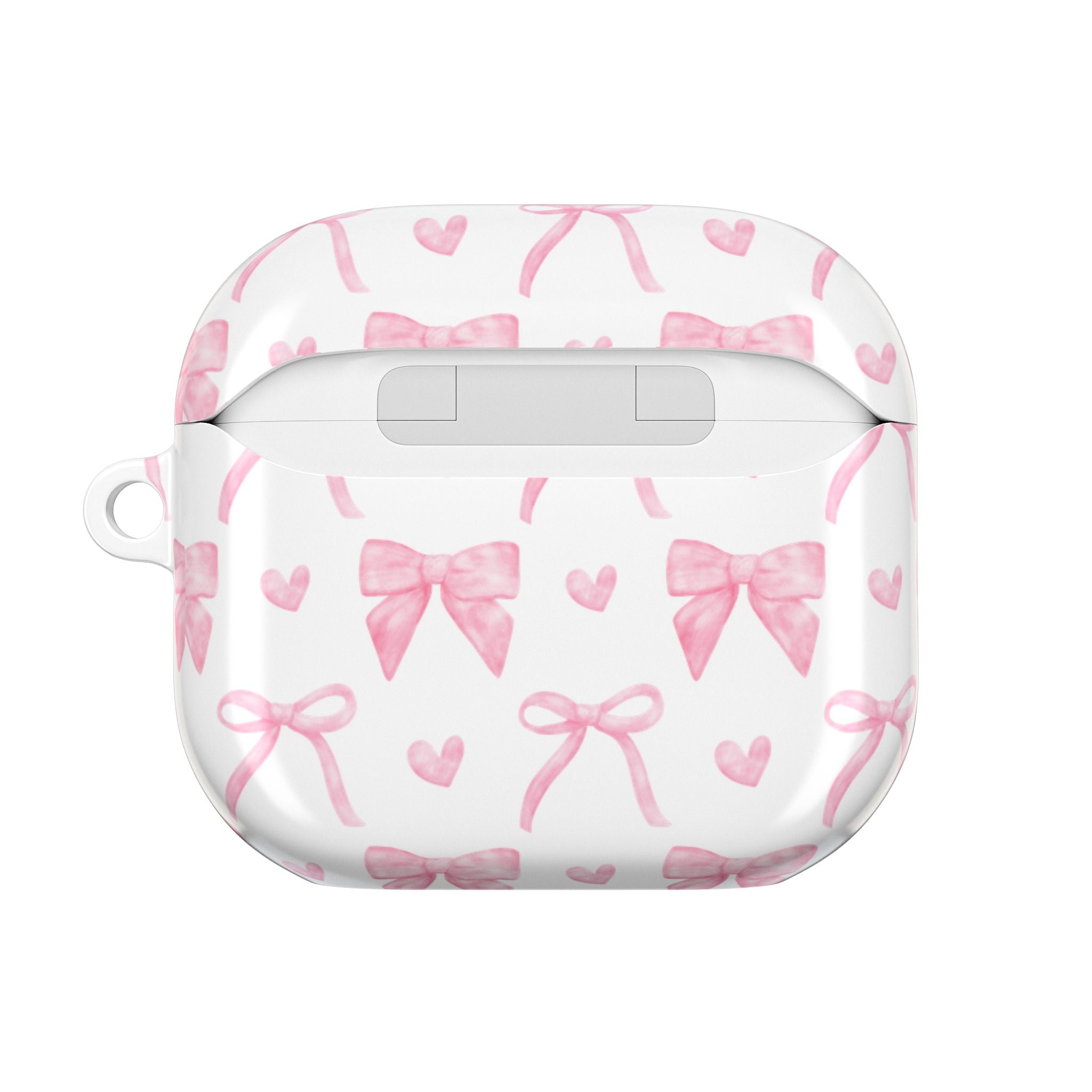 Cute Pink Bow AirPod Case Protectors, Aesthetic Earbuds Cover, Gift for Her, Stylish Tech Accessory