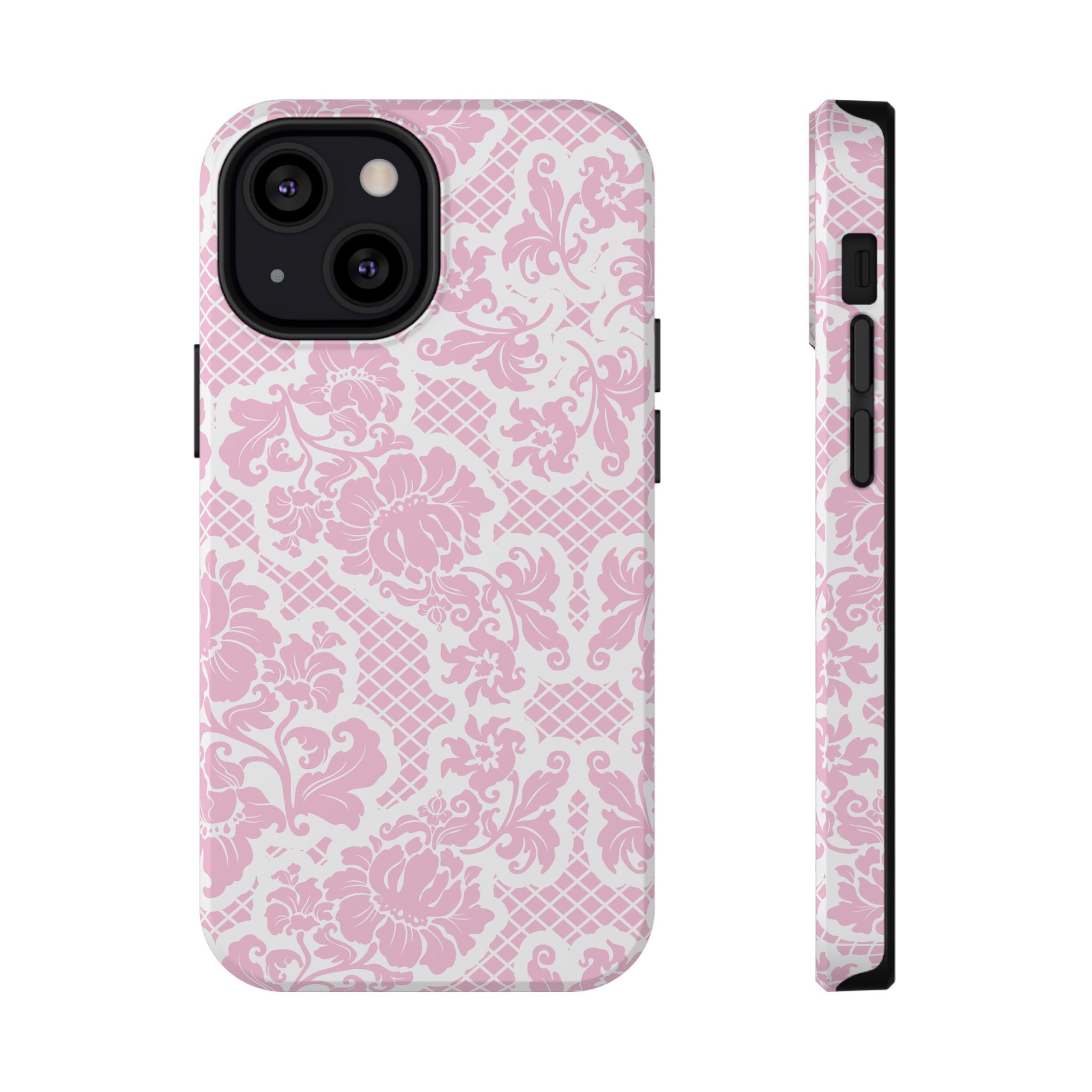 Customizable: Pink Lace Inspired Elegantly Chic Impact-Resistant Case
