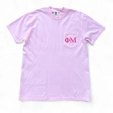 Phi Mu Pink Pocket Tee
