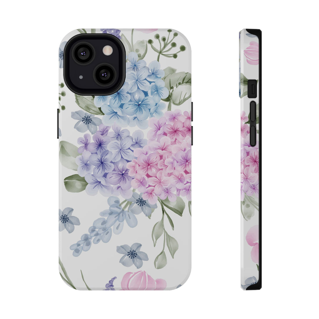Phone case with floral design on a white background