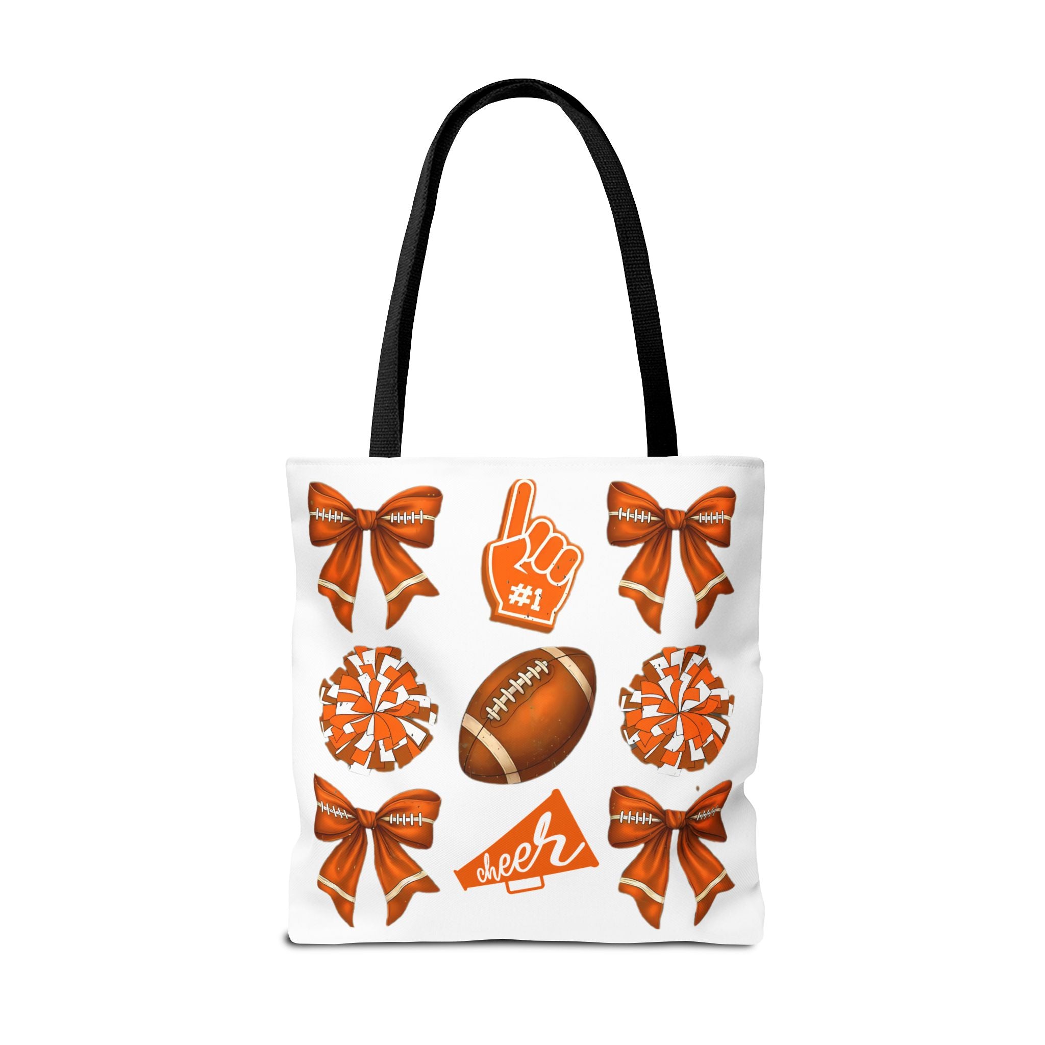 Orange Themed Game Day Tote Bag - College Commitment & Graduation Gift - School Pride Design