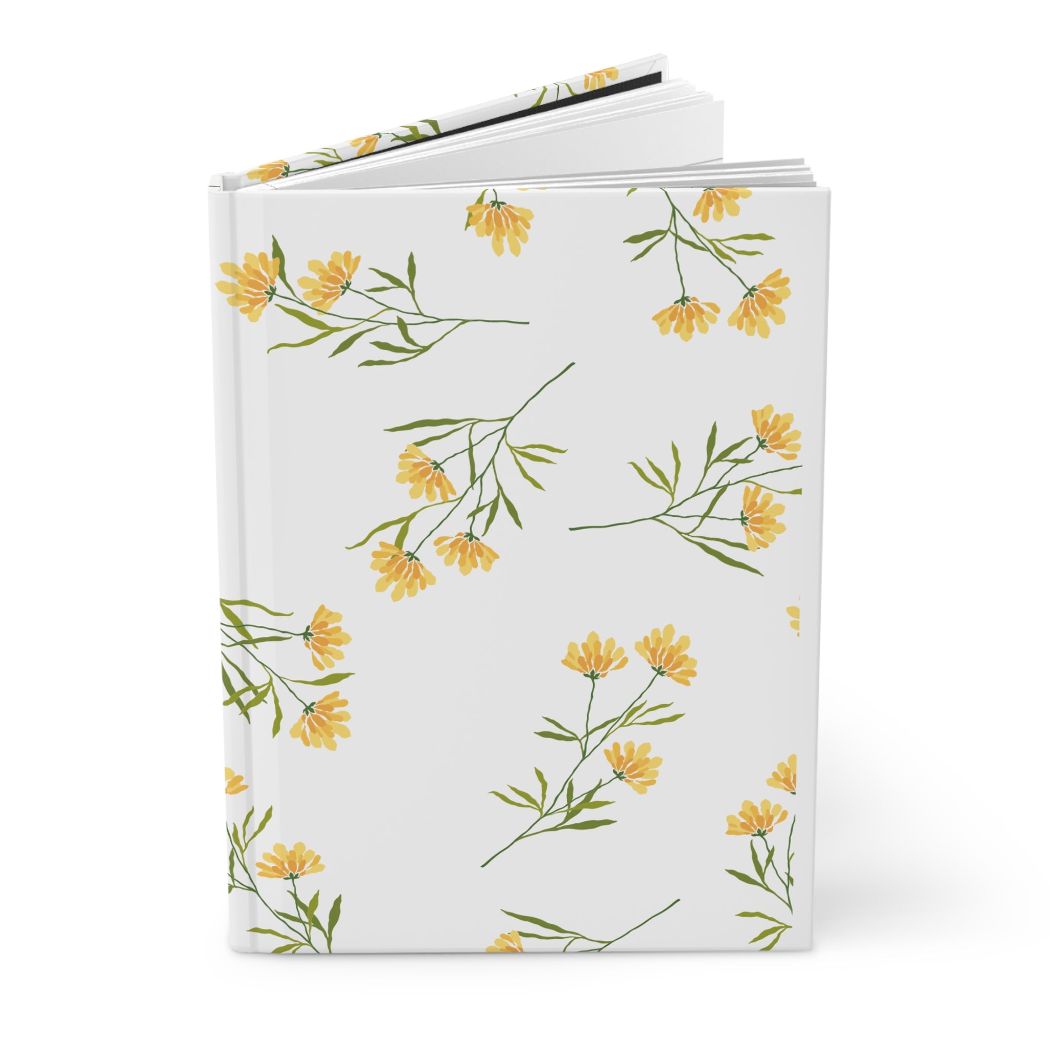 Floral Hardcover Journal - Elegant Writing Notebook for Creative Souls, Personalized Gift, Sketchbook, Daily Planner, School Journal