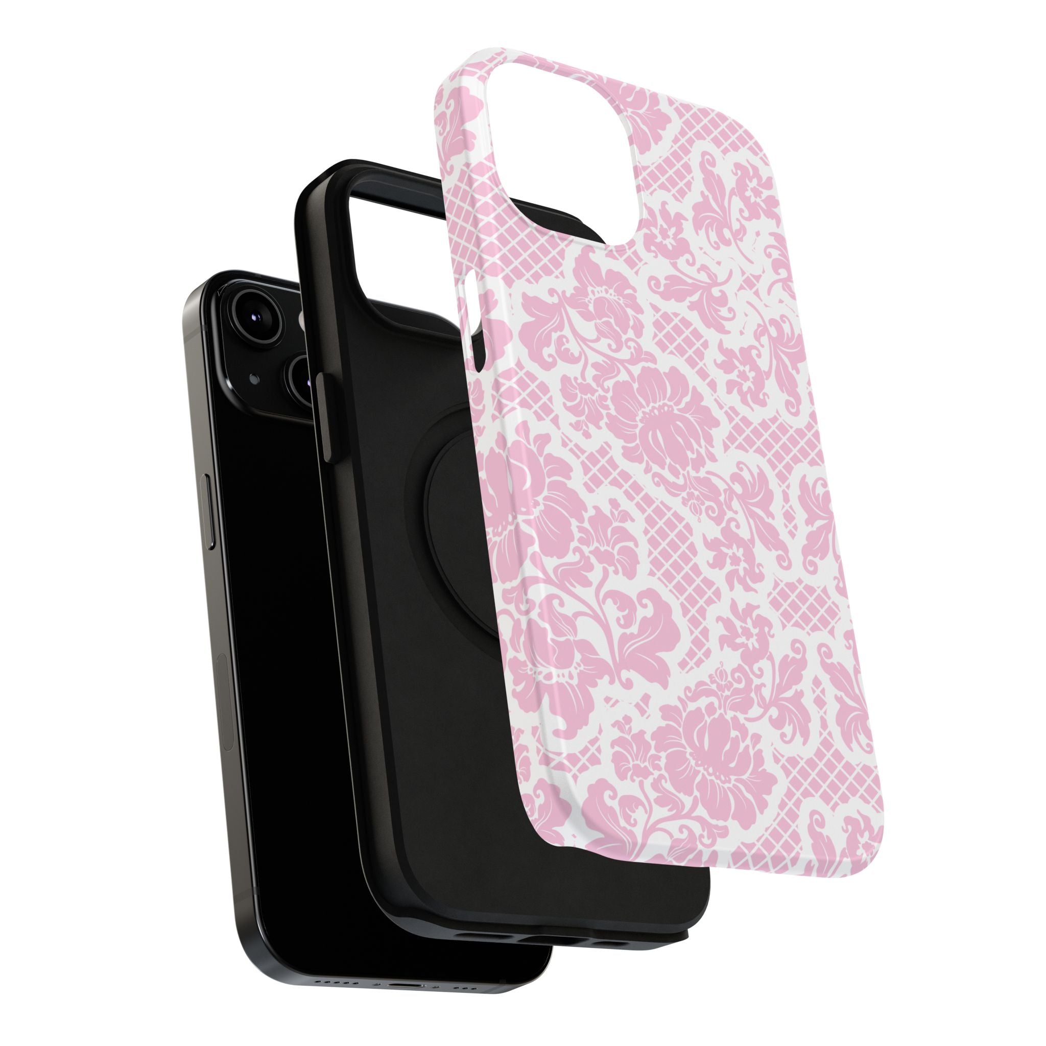 Customizable: Pink Lace Inspired Elegantly Chic Impact-Resistant Case