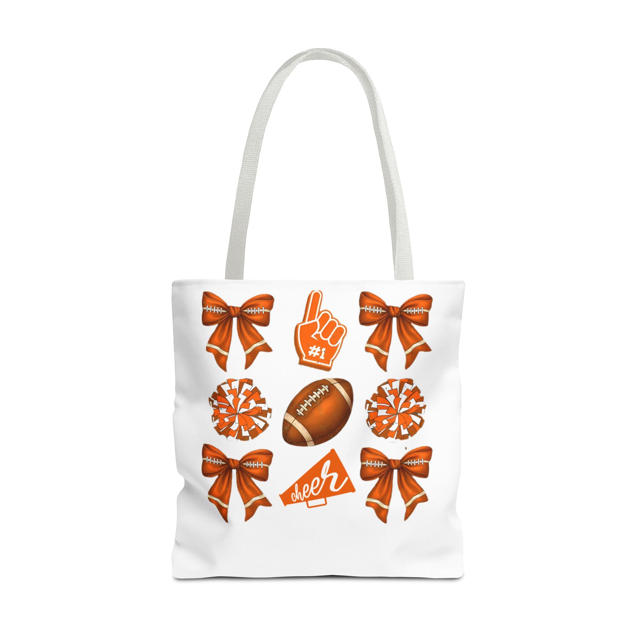 Orange Themed Game Day Tote Bag - College Commitment & Graduation Gift - School Pride Design