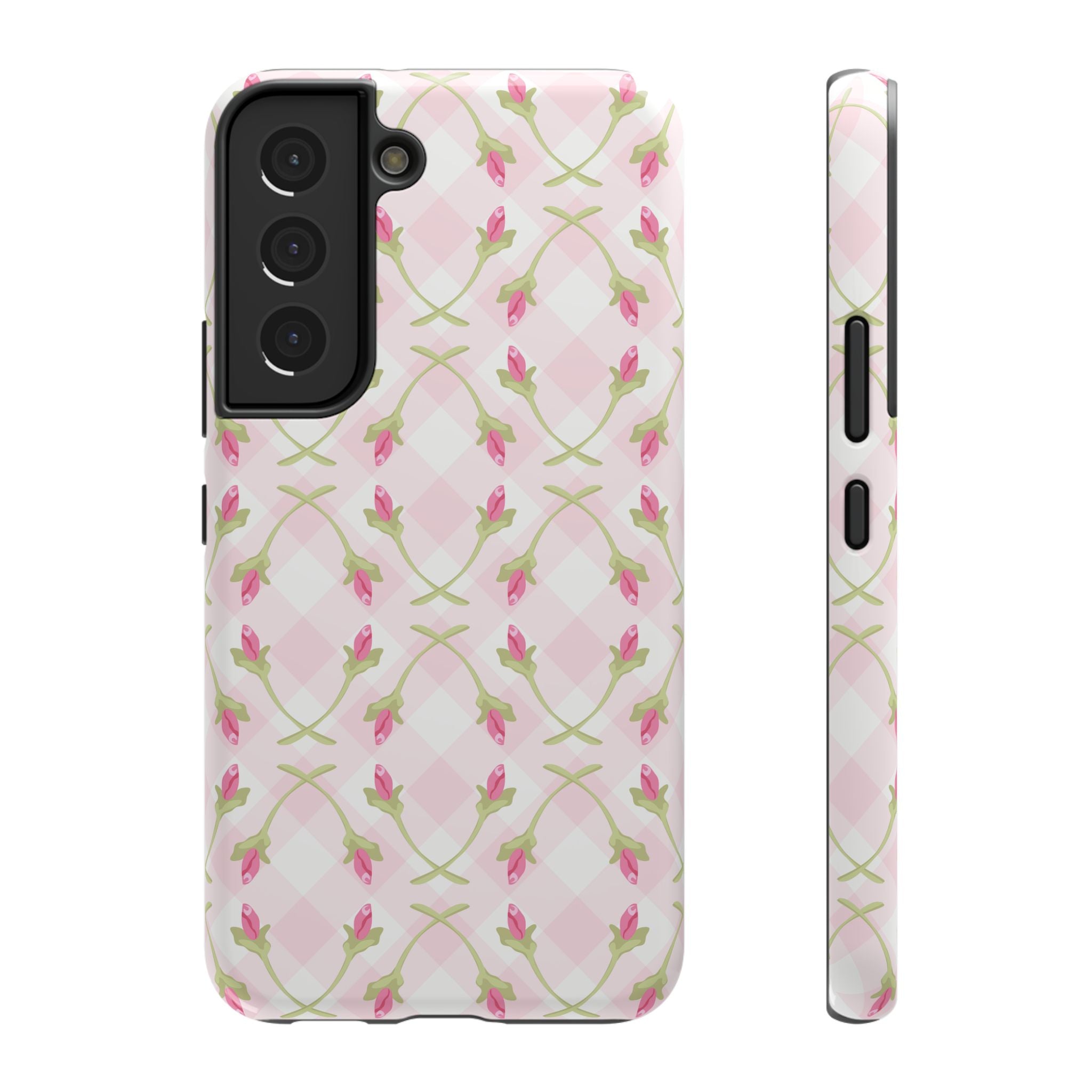 Customizable: Floral Impact-Resistant Phone Case