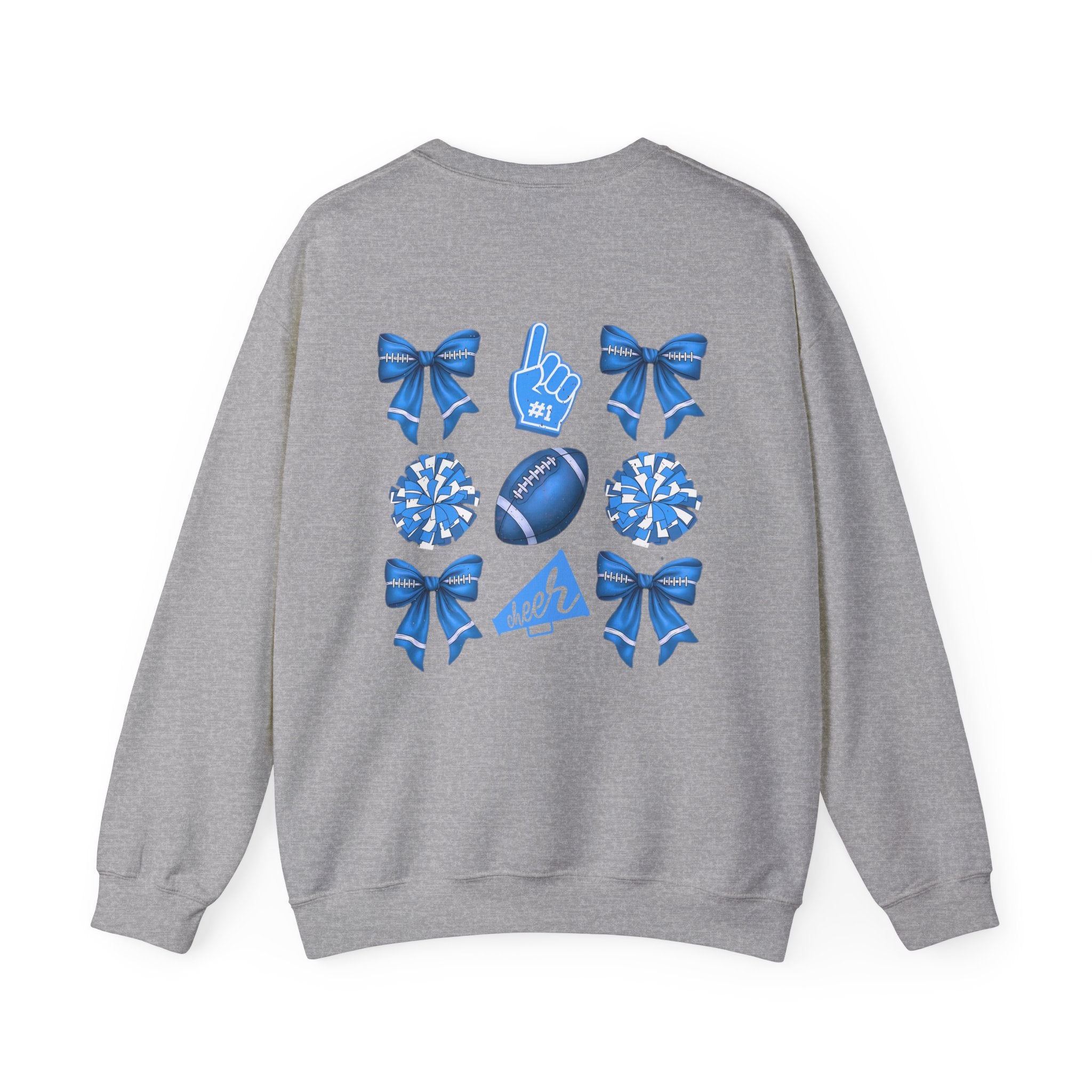 Customizable Light Blue Gameday Crewneck Sweatshirt | College Apparel, Game Day Hoodie, Sports Fan Gear, Customize to Say Anything you Want
