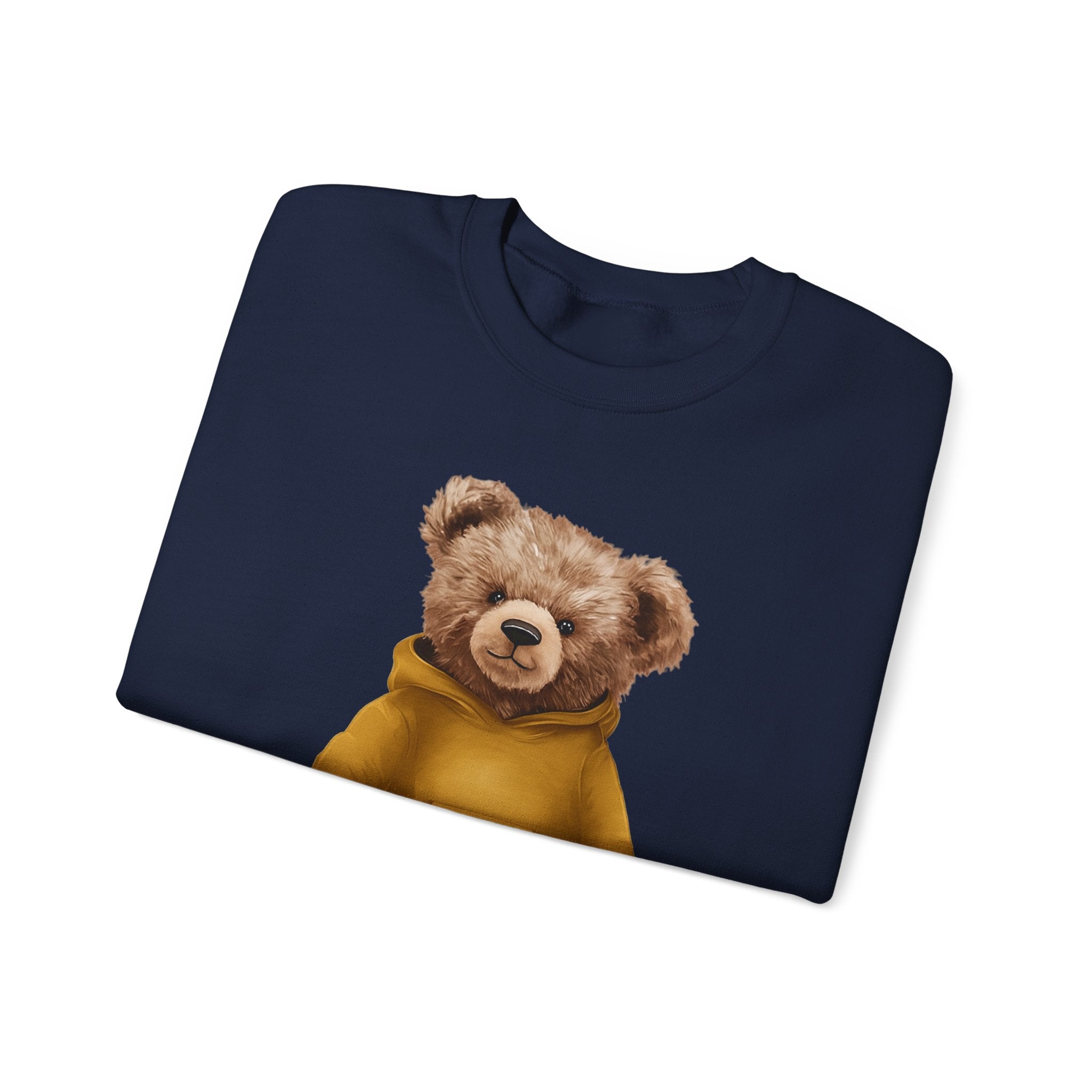 Customizable Bear with Gold Hoodie Crewneck