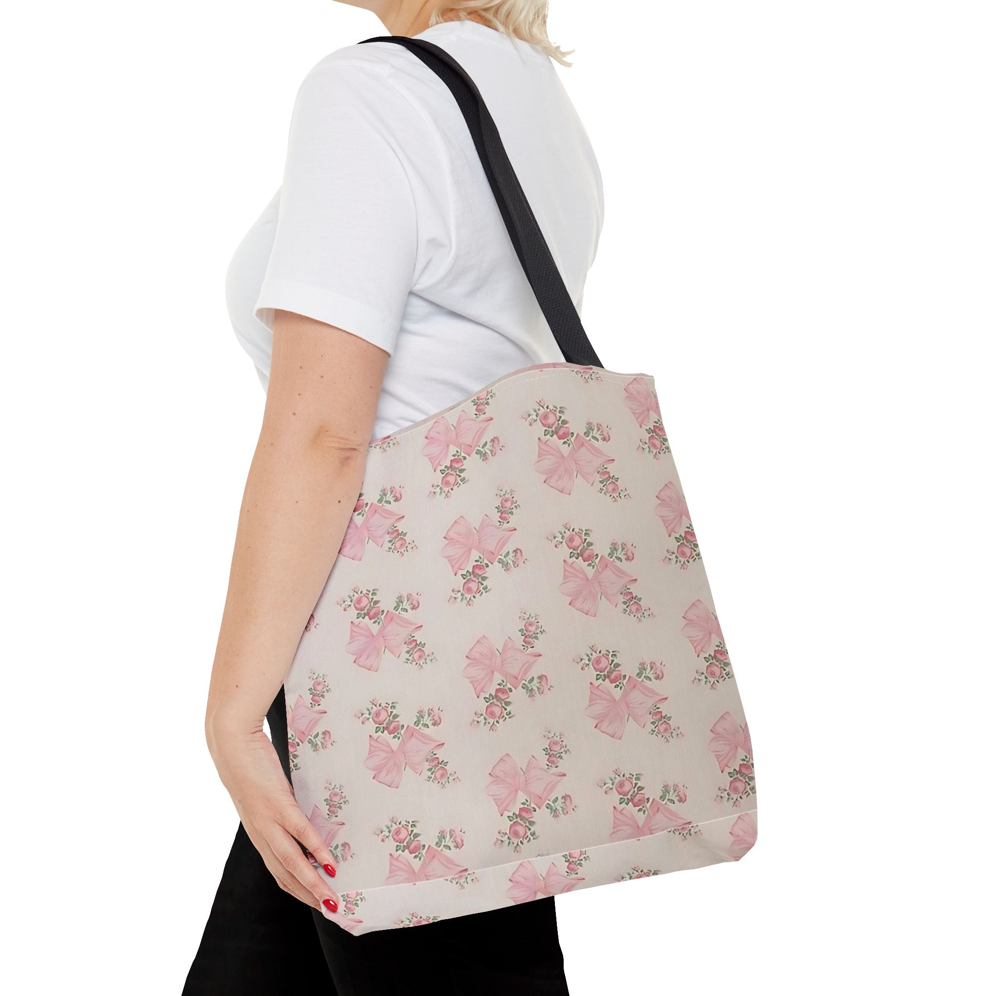Customizable Tote Bag - Floral Whimsical Girly Aesthetic Design