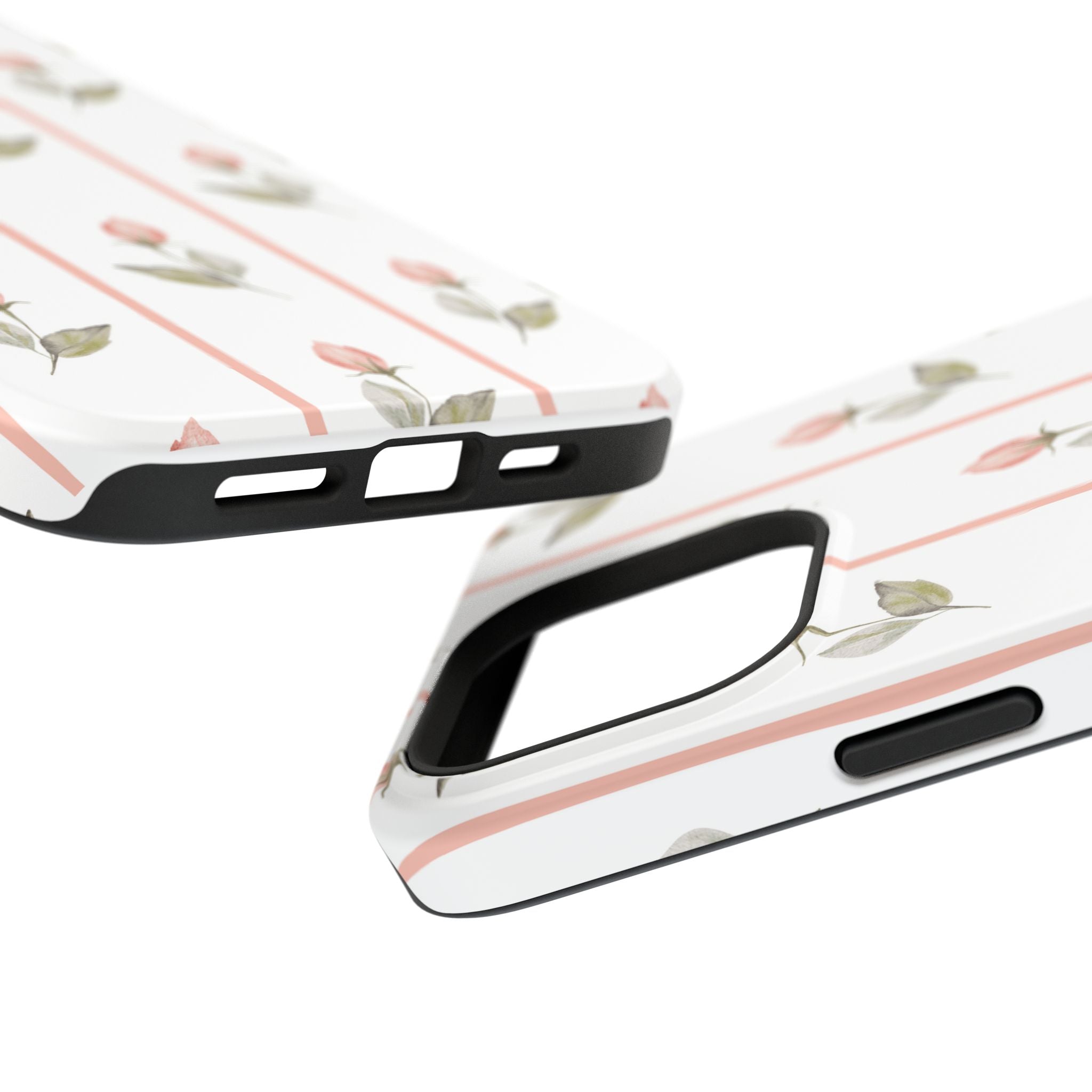 Customizable: Floral Impact-Resistant Phone Case, Chic Phone Cover