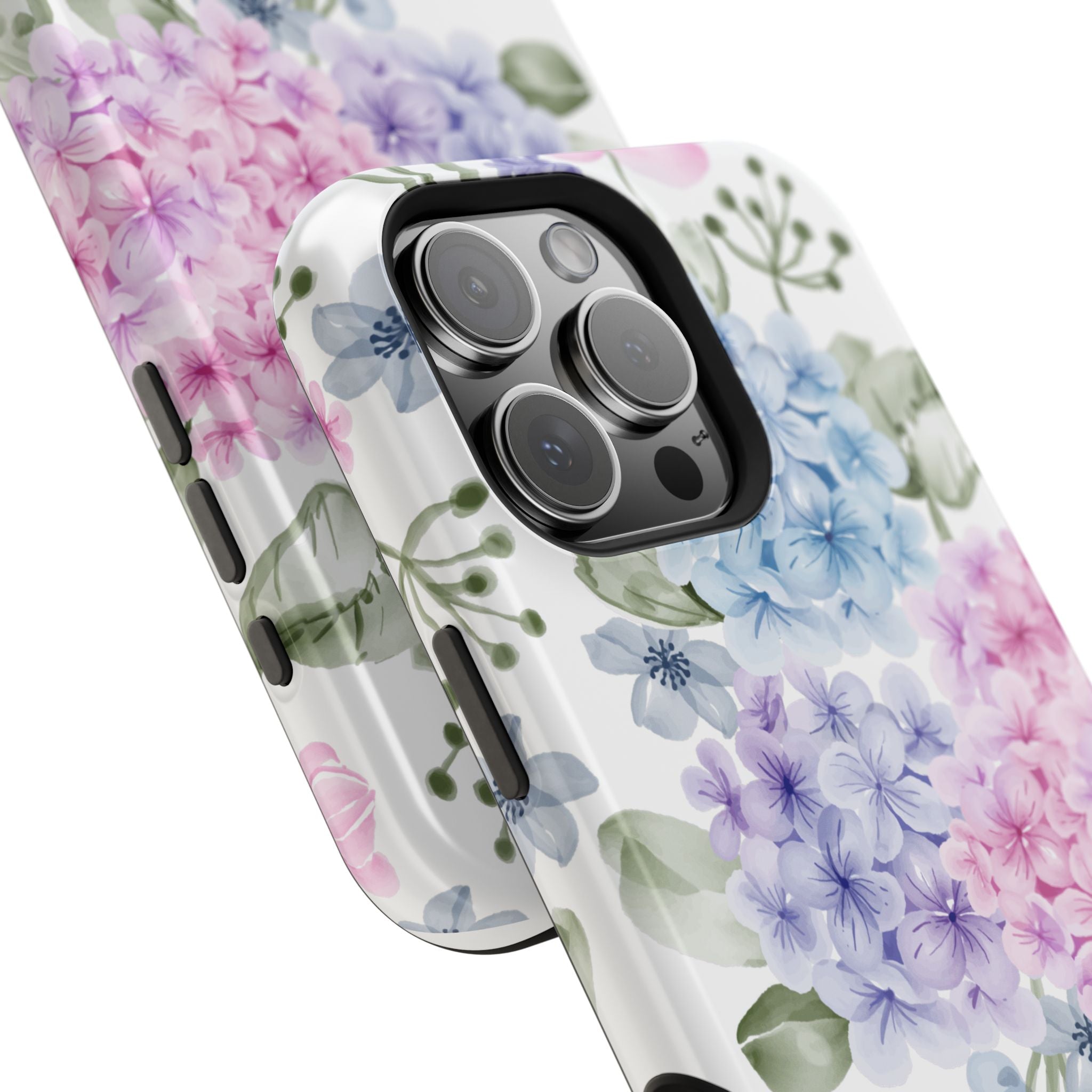 Customizable: Floral Hydrangea Impact-Resistant Phone Case