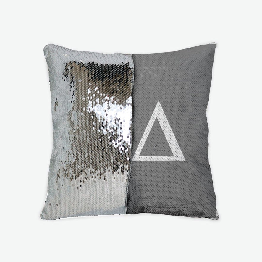 Kappa Delta Sequin Pillow Cover - Greek Letters