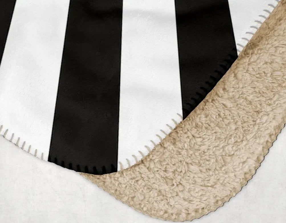 Phi Chi Theta XL 60x80 Sherpa Blanket - Black Starburst