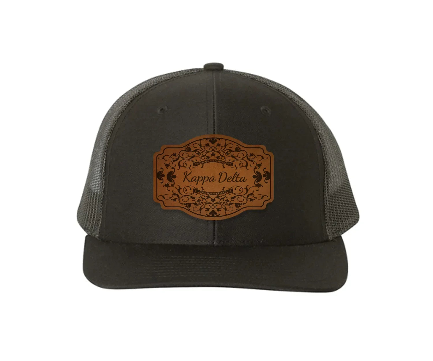 Kappa Delta Richardson 112 Leatherette Patch Trucker Hat - Scroll