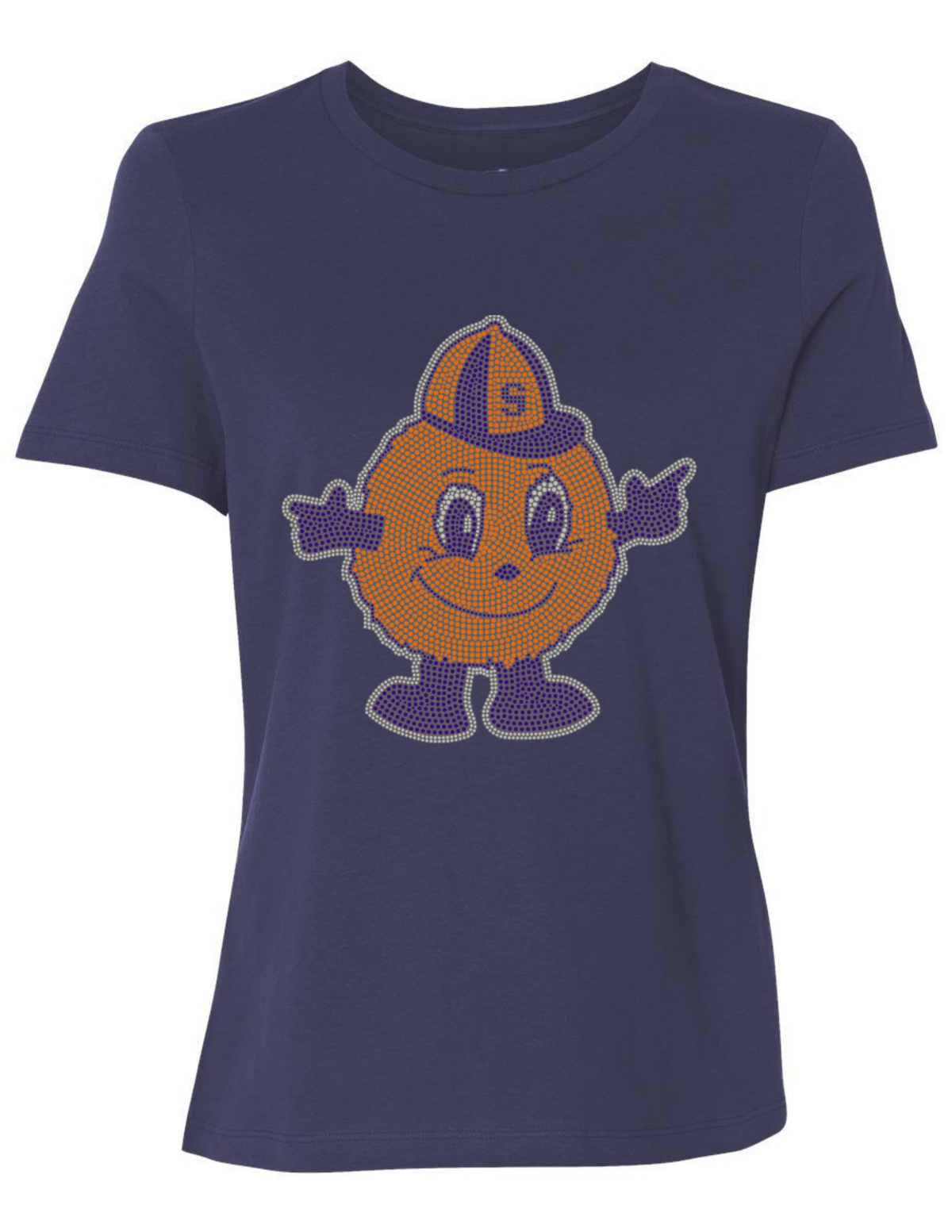 Syracuse University Otto the Orange Navy Crewneck Short Sleeve T-Shirt