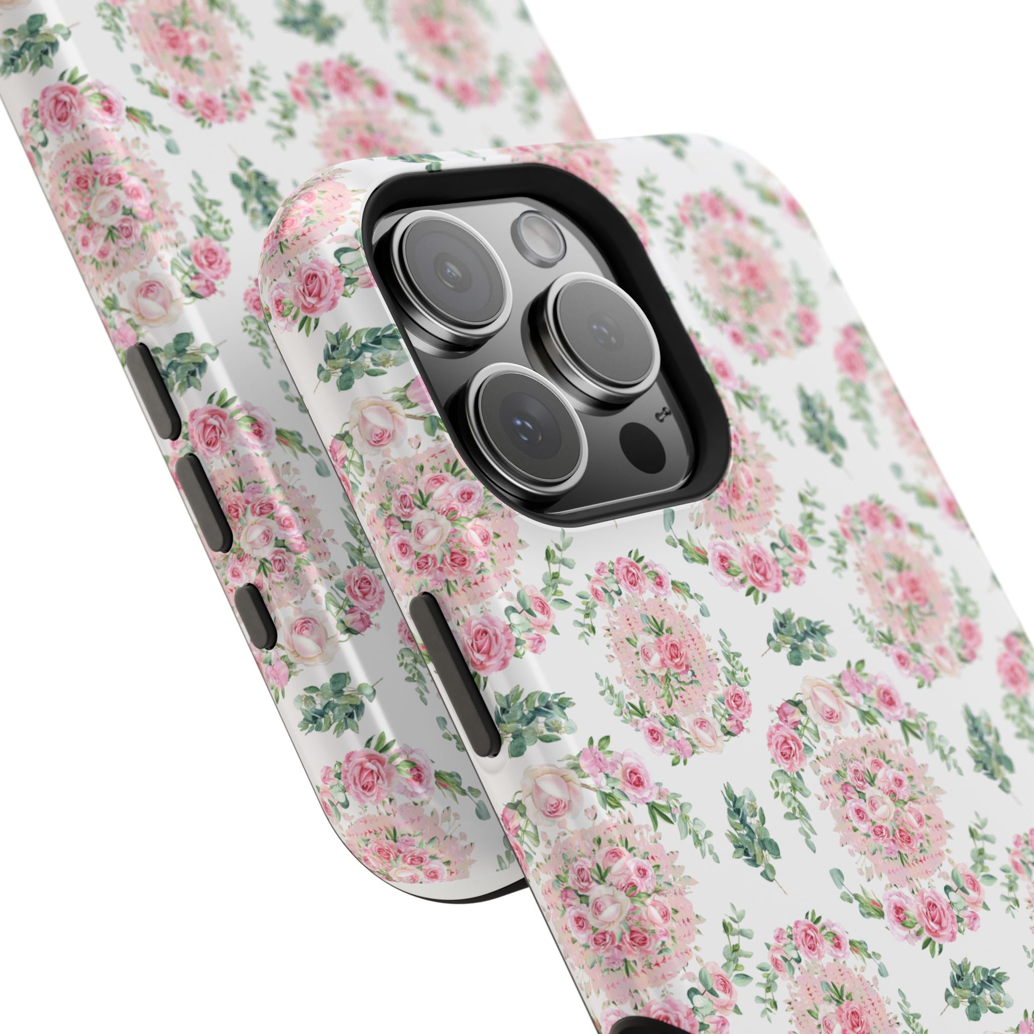Customizable: Floral Impact-Resistant Phone Case