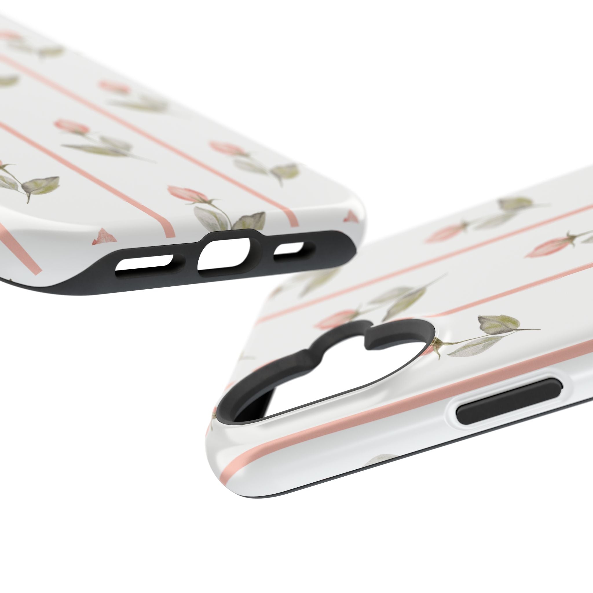 Customizable: Floral Impact-Resistant Phone Case, Chic Phone Cover