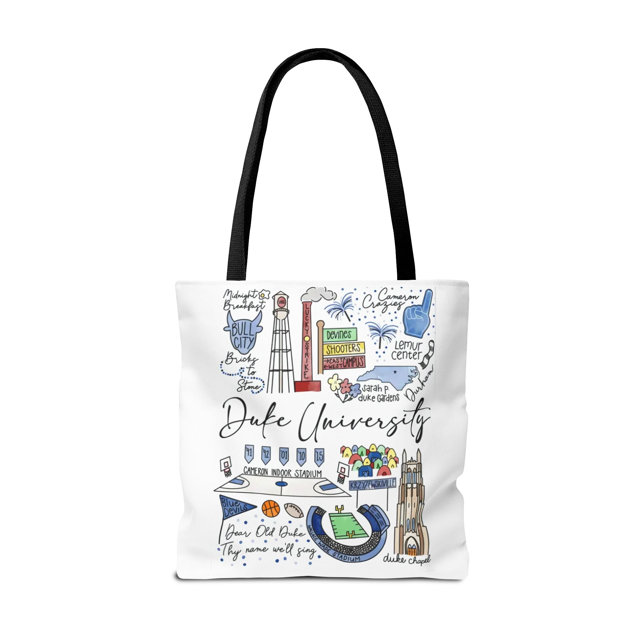 Duke University Tote Bag, College Spirit Bag, Campus Life Accessory, School Pride Gift, Eco-Friendly Shopping Bag