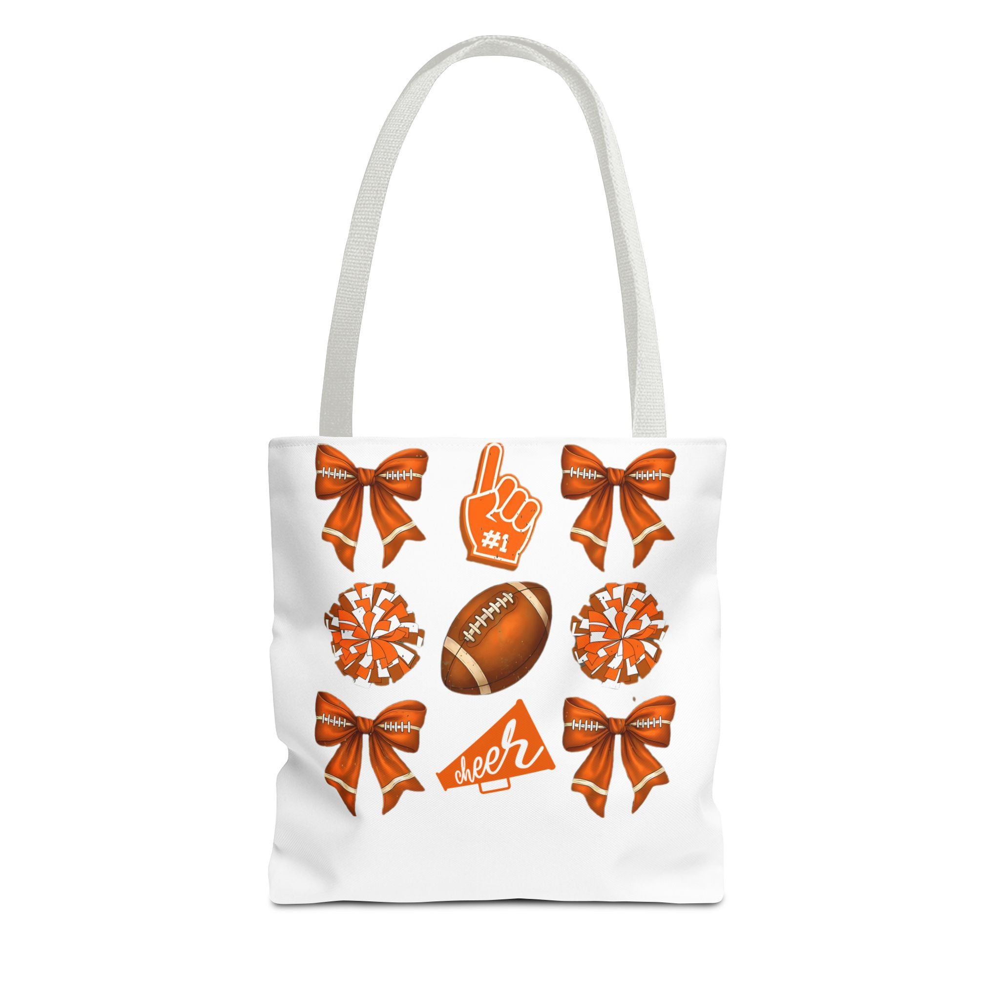 Orange Themed Game Day Tote Bag - College Commitment & Graduation Gift - School Pride Design