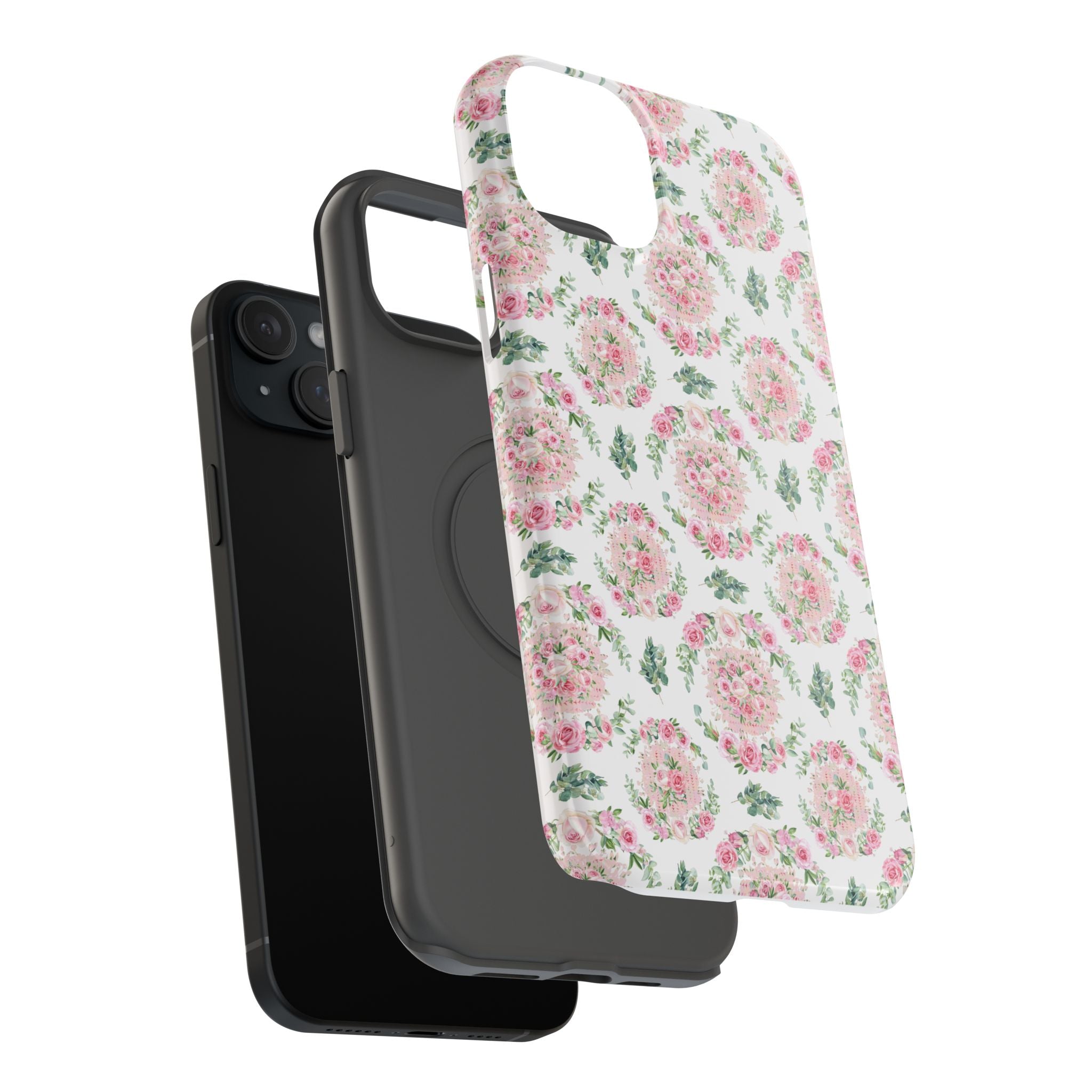 Customizable: Floral Impact-Resistant Phone Case