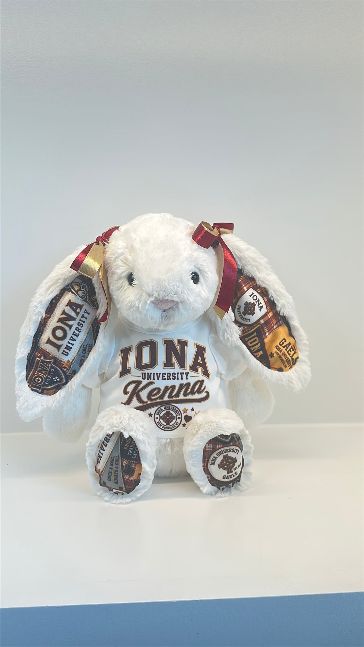 Iona University Fully Custom College Jellycat Bunny