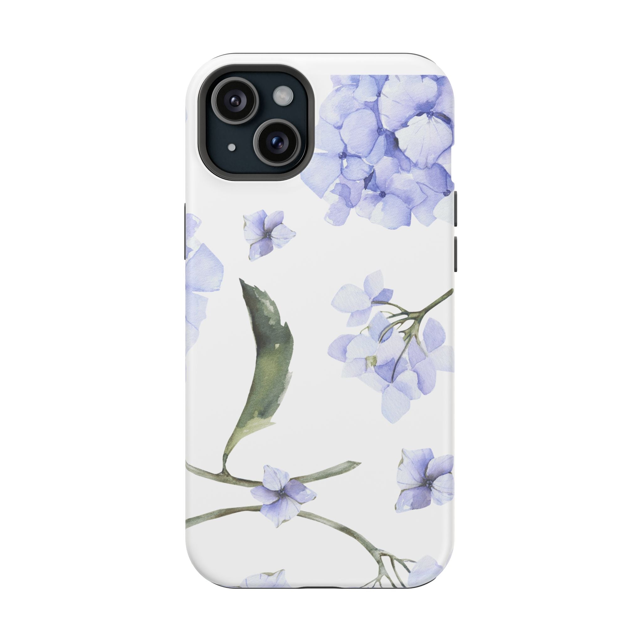 Customizable: Floral Purple Hydrangea Impact-Resistant Phone Case