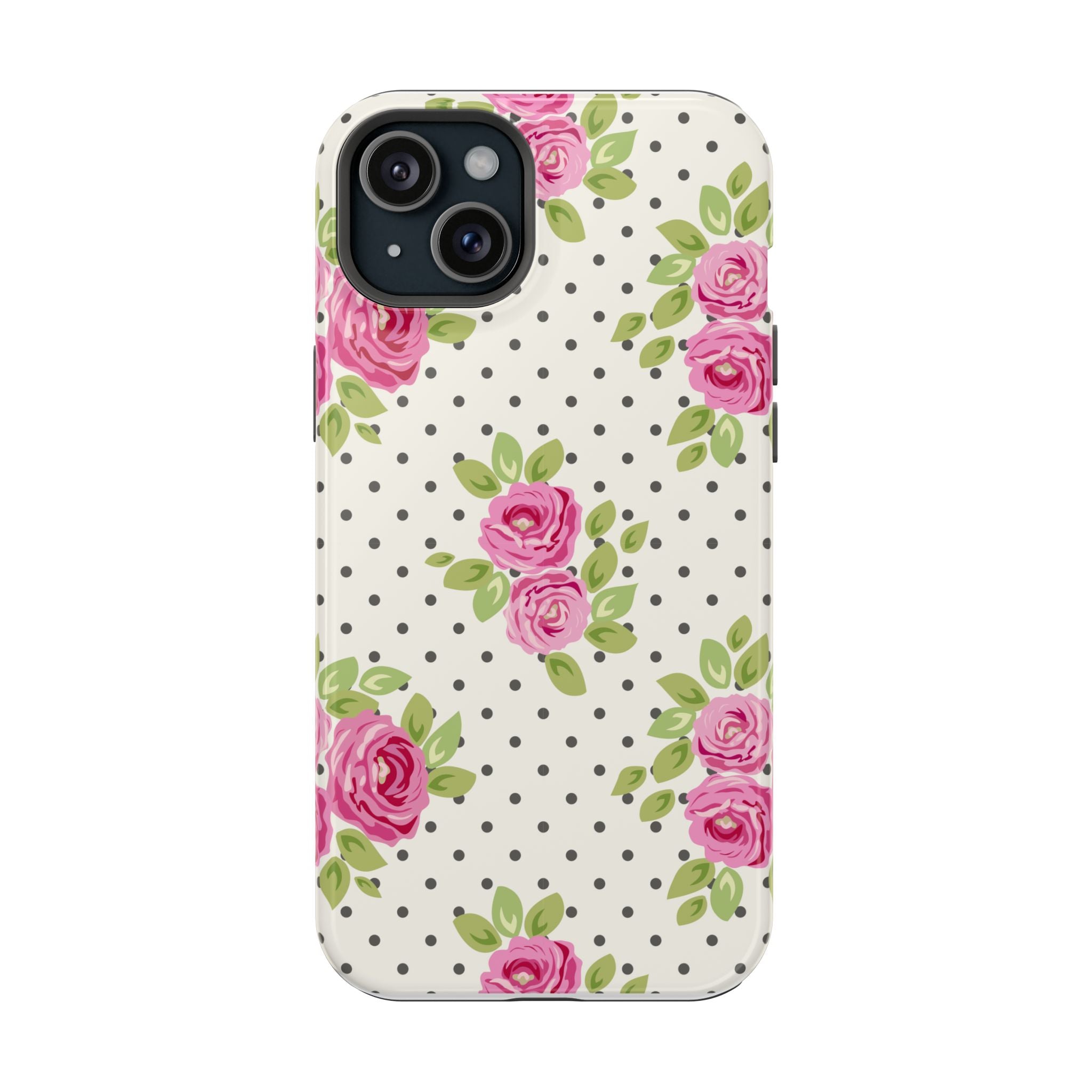Customizable: Floral Polka Dot Phone Case