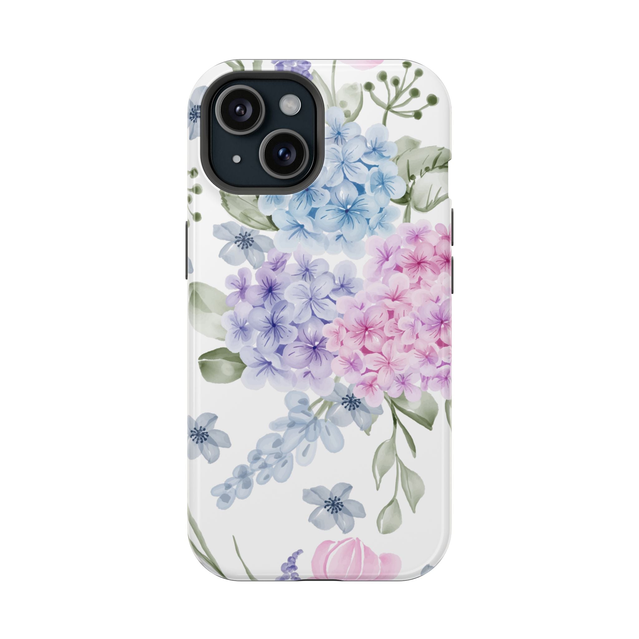 Customizable: Floral Hydrangea Impact-Resistant Phone Case