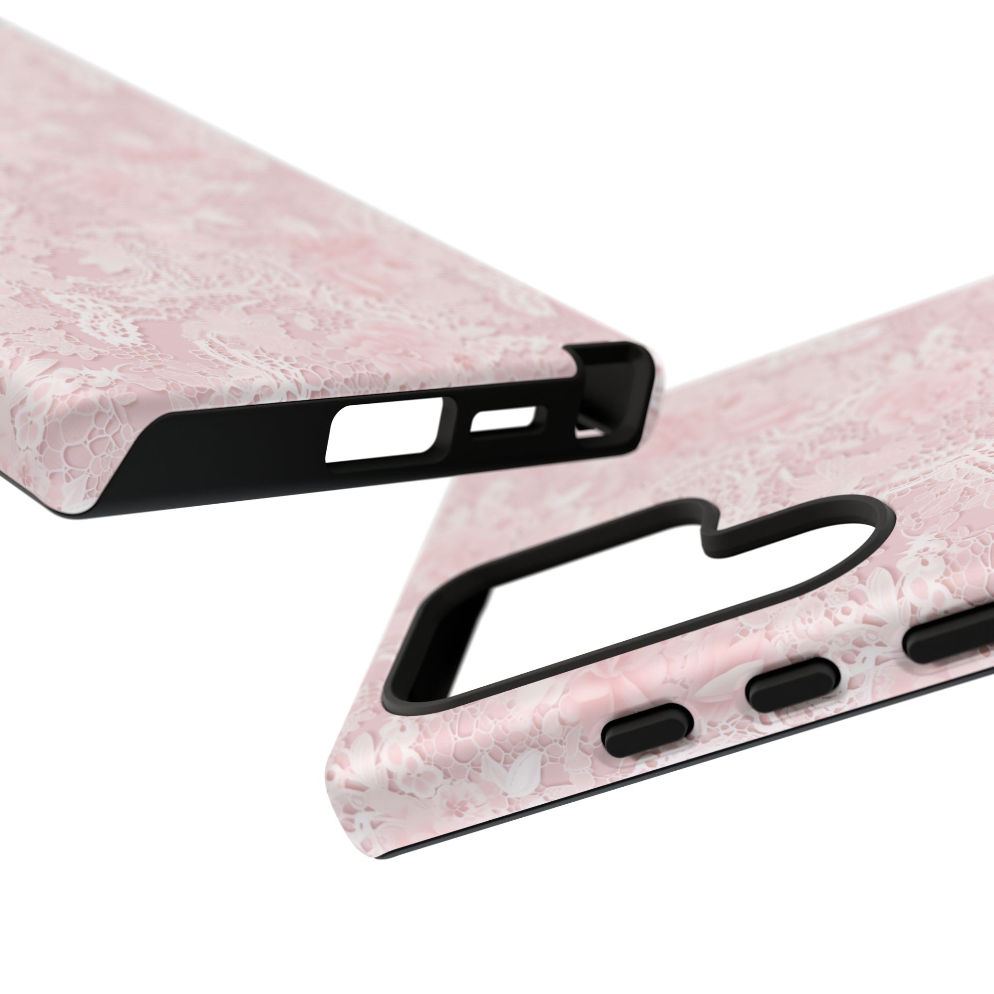 Customizable: Pink Floral Phone Case, Stylish Tough Cases, Unique Gift for Her, Cute Phone Accessories, Floral Tech Cover