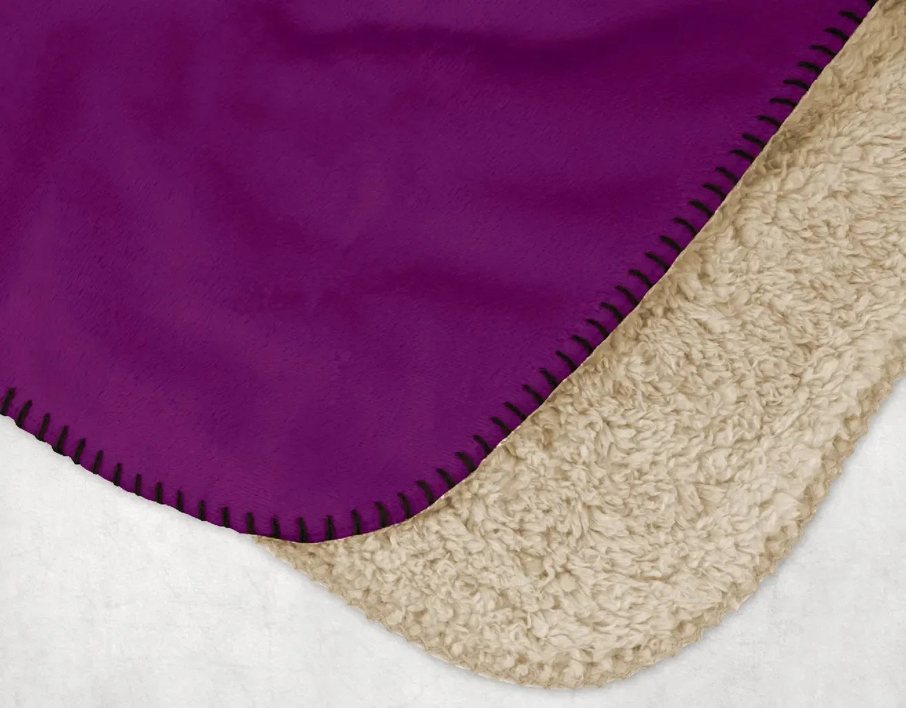Phi Chi Theta XL 60x80 Sherpa Blanket - Purple Crest