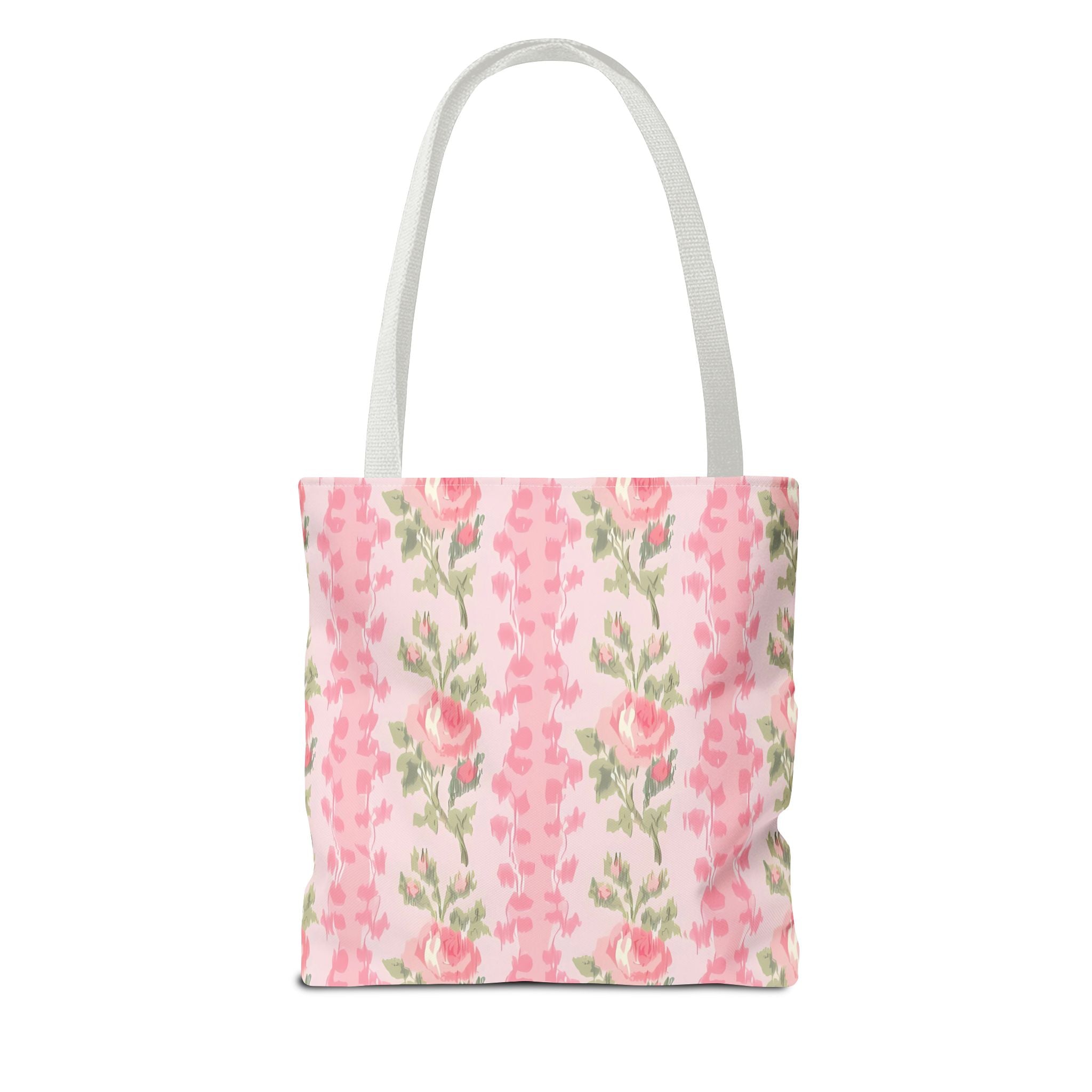 Customizable Elegant Pink Floral Tote