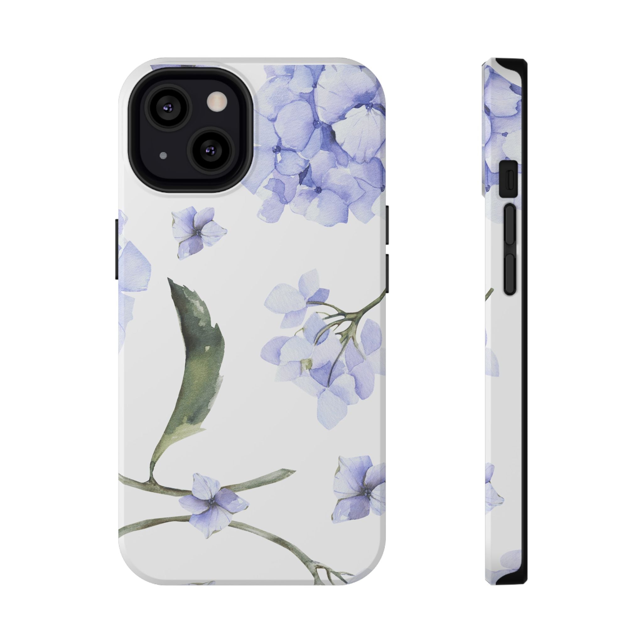 Customizable: Floral Purple Hydrangea Impact-Resistant Phone Case