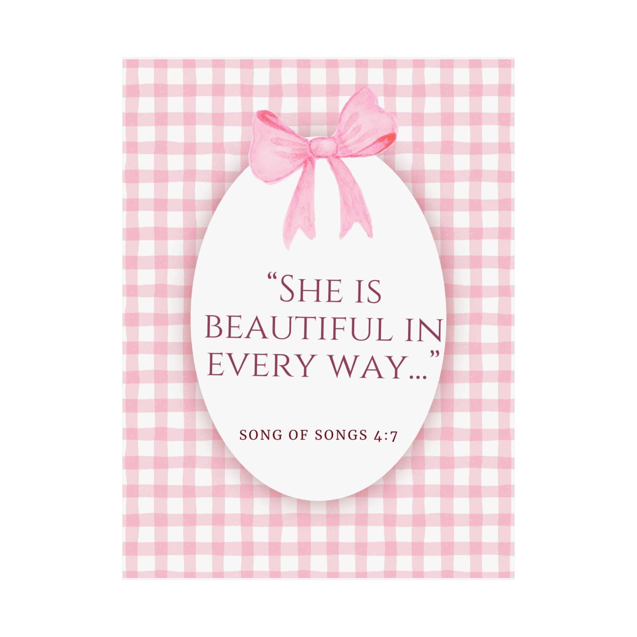 Inspirational Wall Art Poster, Motivational Decor, Gift for Her, Perfect Dorm Decor, Christian Home Decoration