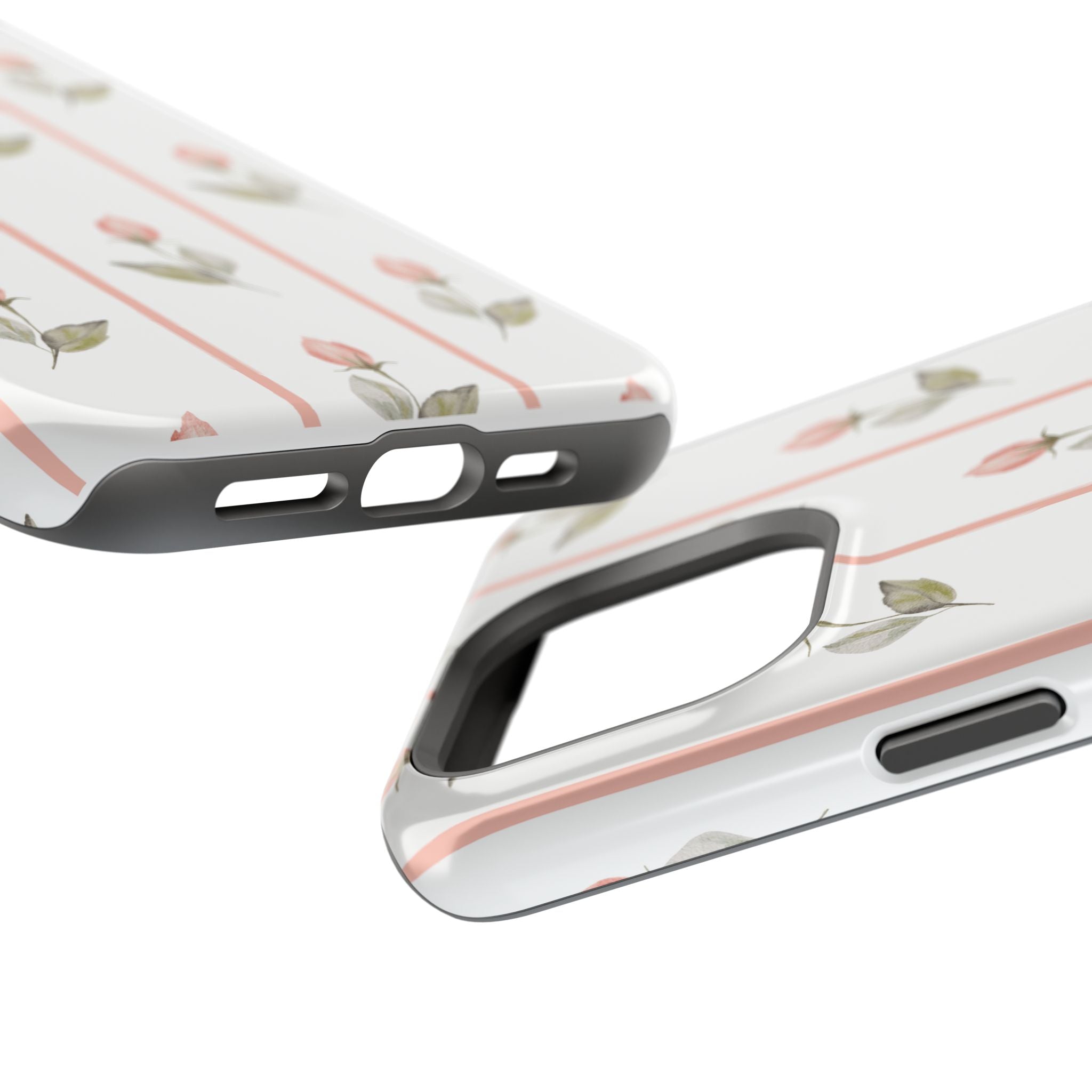 Customizable: Floral Impact-Resistant Phone Case, Chic Phone Cover